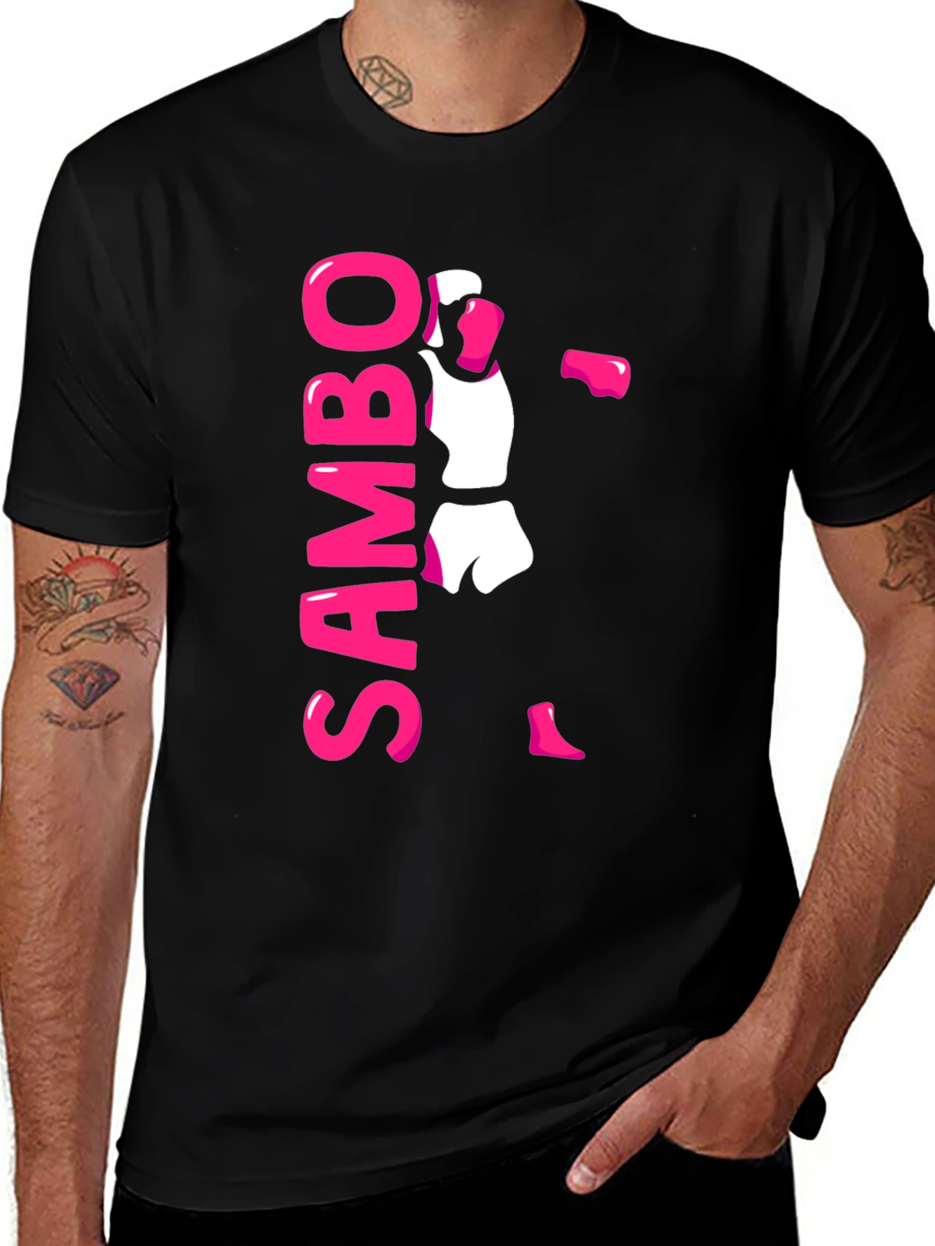 Sambo Fighter Black T-Shirt