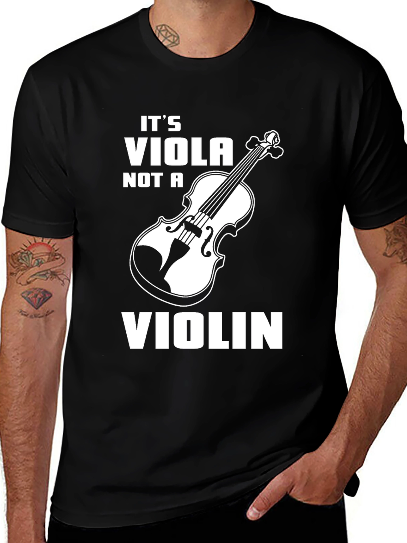 Variant 14 of It's A Viola, Not a Violin Black T-Shirt