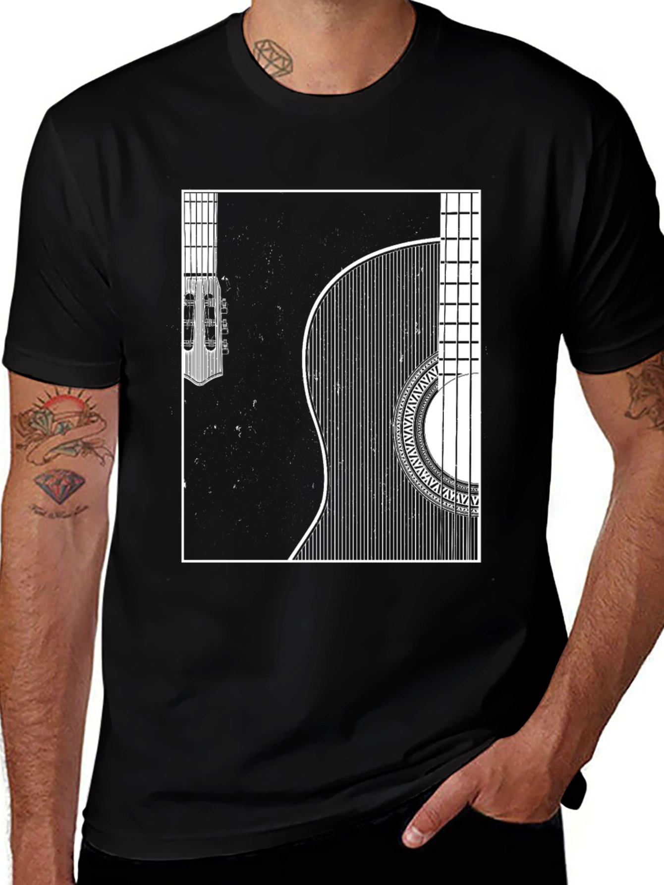 Variant 18 of Guitar Graphic T-Shirt - Music Lover Tee