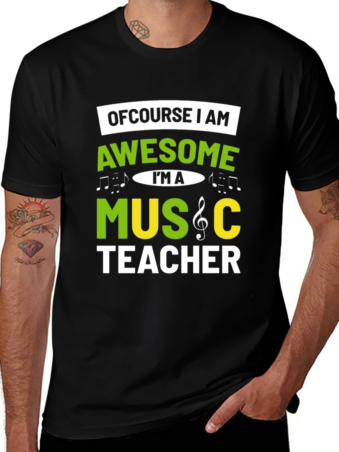 Variant 30 of Awesome Music Teacher T-Shirt