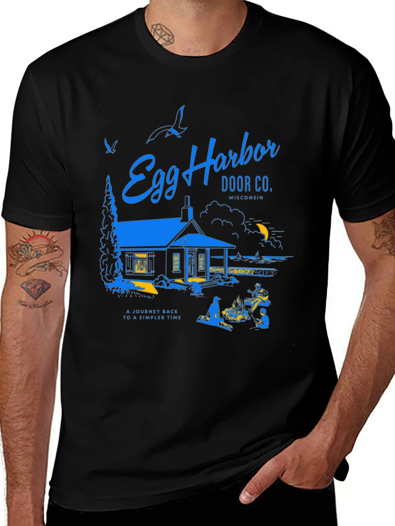Egg Harbor Door Co. Graphic T-Shirt, Vintage Design