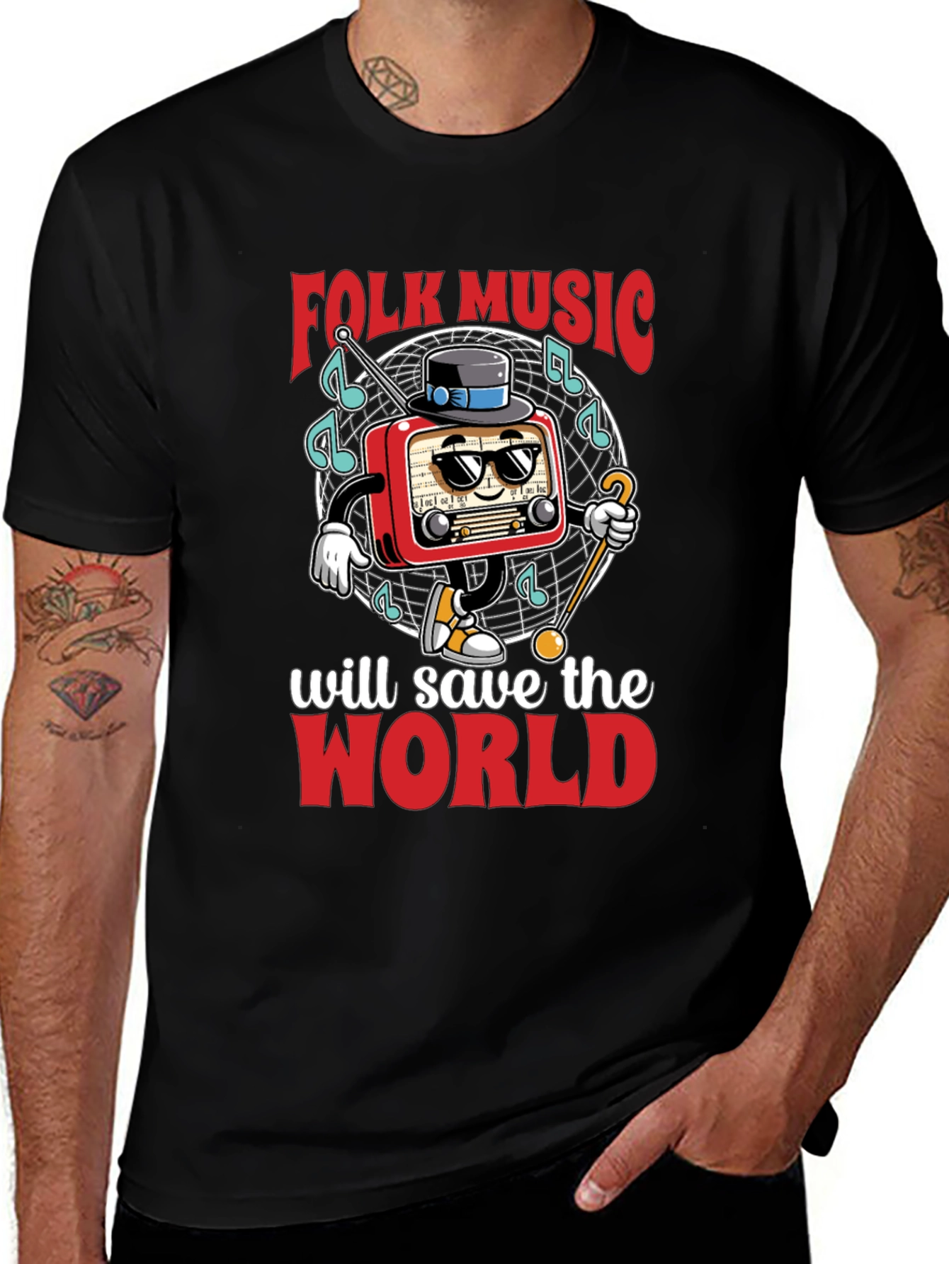Variant 29 of Folk Music Will Save The World T-Shirt