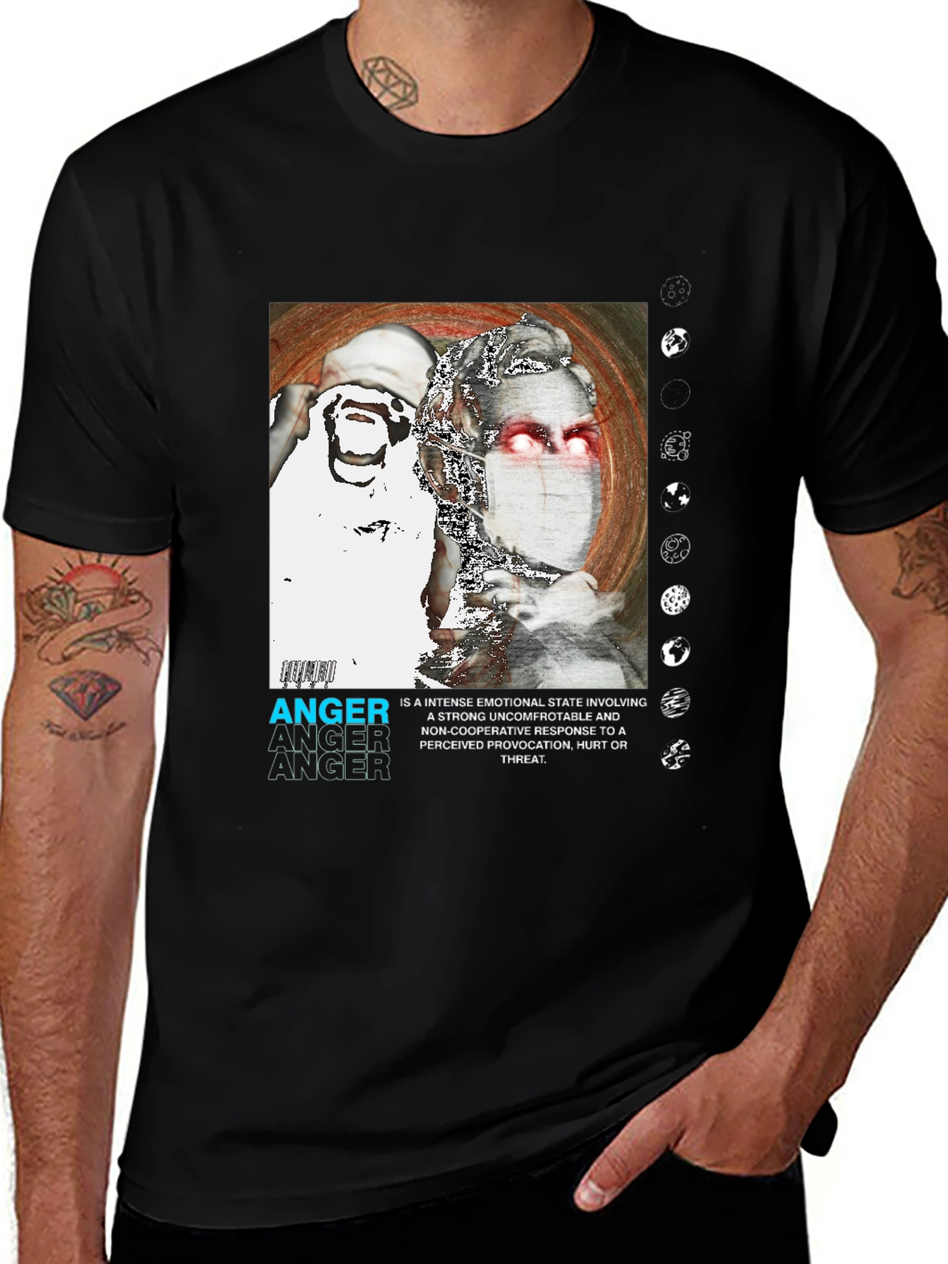 Variant 28 of Anger Graphic Print T-Shirt - Modern Streetwear