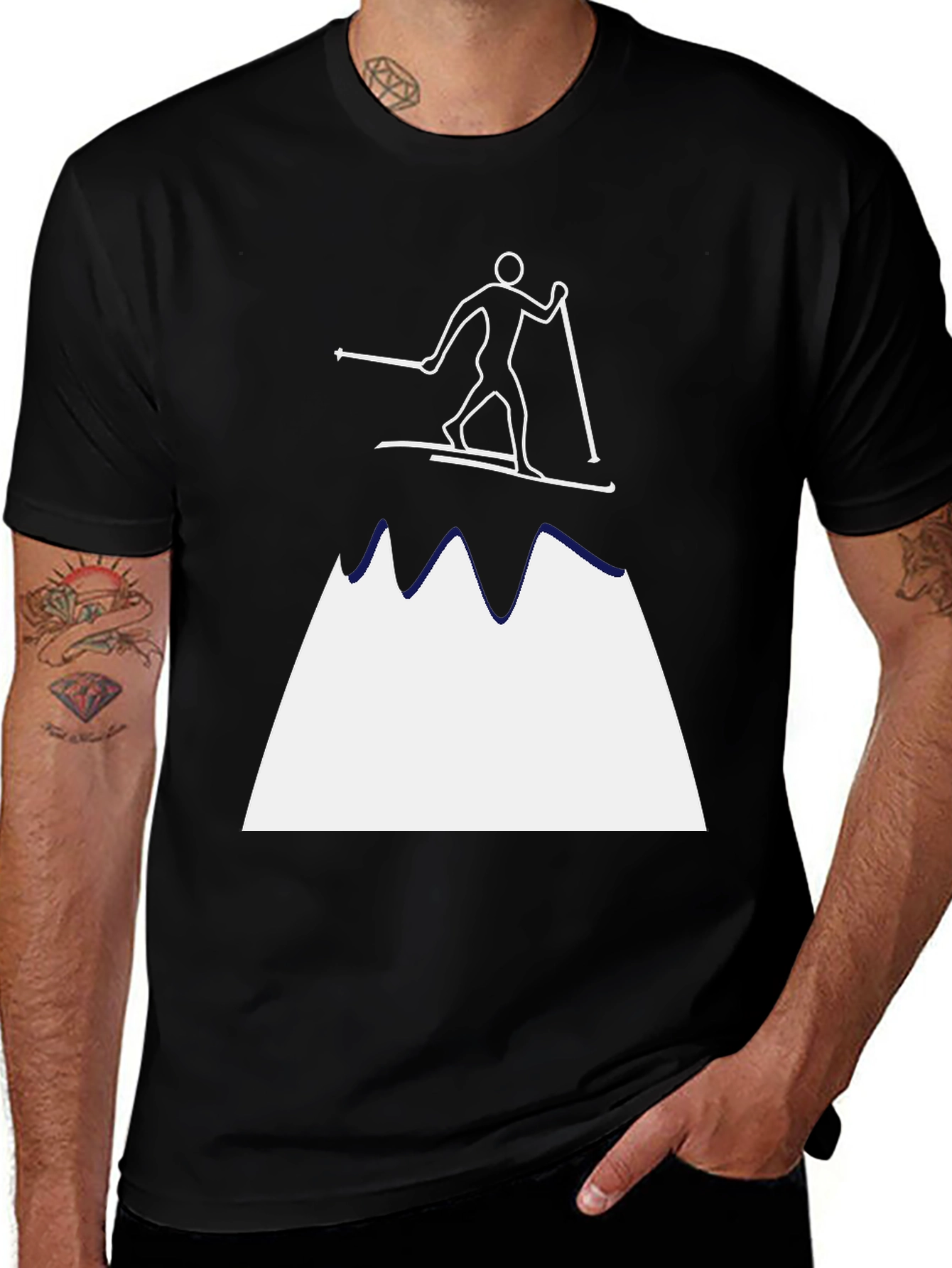 Variant 23 of Skiing Mountain Graphic Tee - Adventure Ready