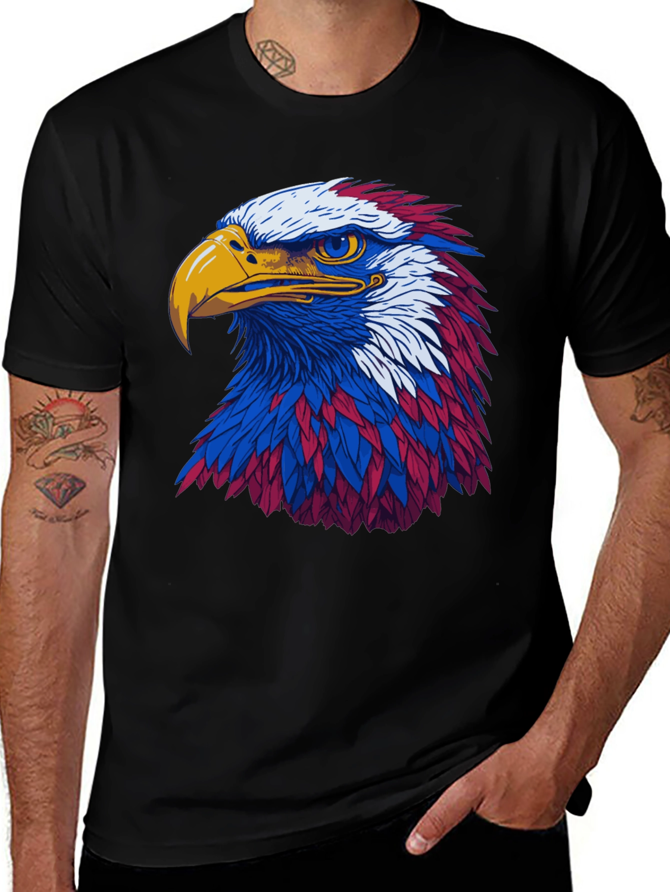 Variant 11 of Patriotic Eagle Graphic Tee - Bold & Stylish