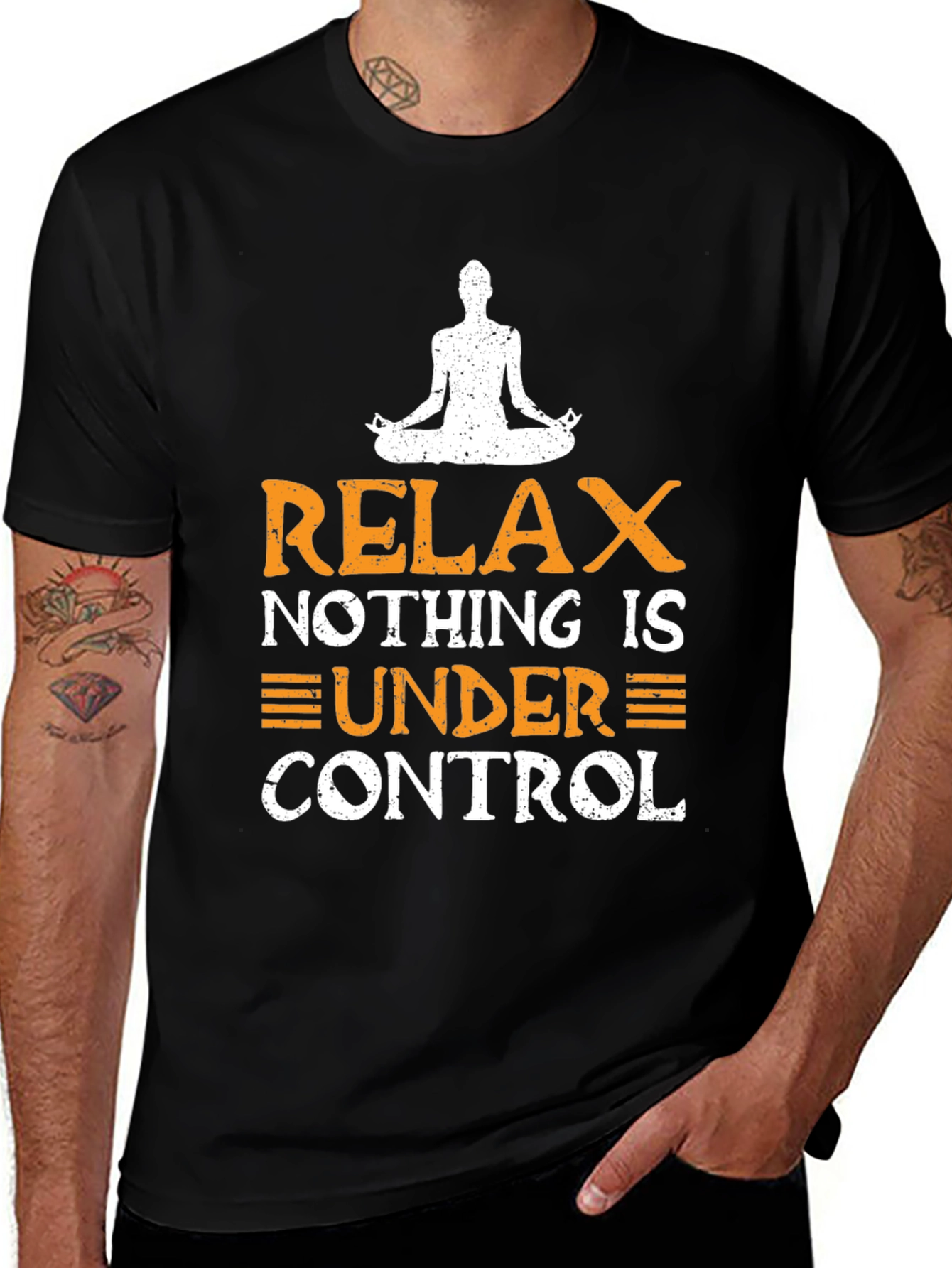 Variant 24 of Relax Yoga T-Shirt: Nothing Is Under Control, Zen Tee