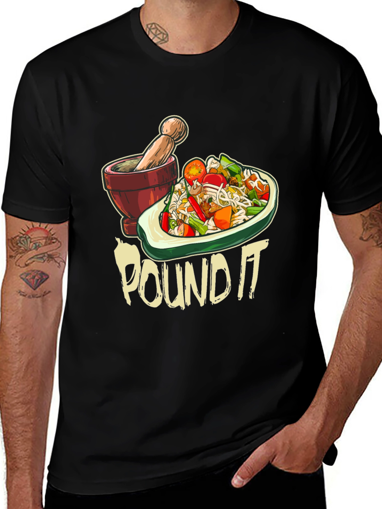 Pound It Graphic Tee - Foodie T-Shirt