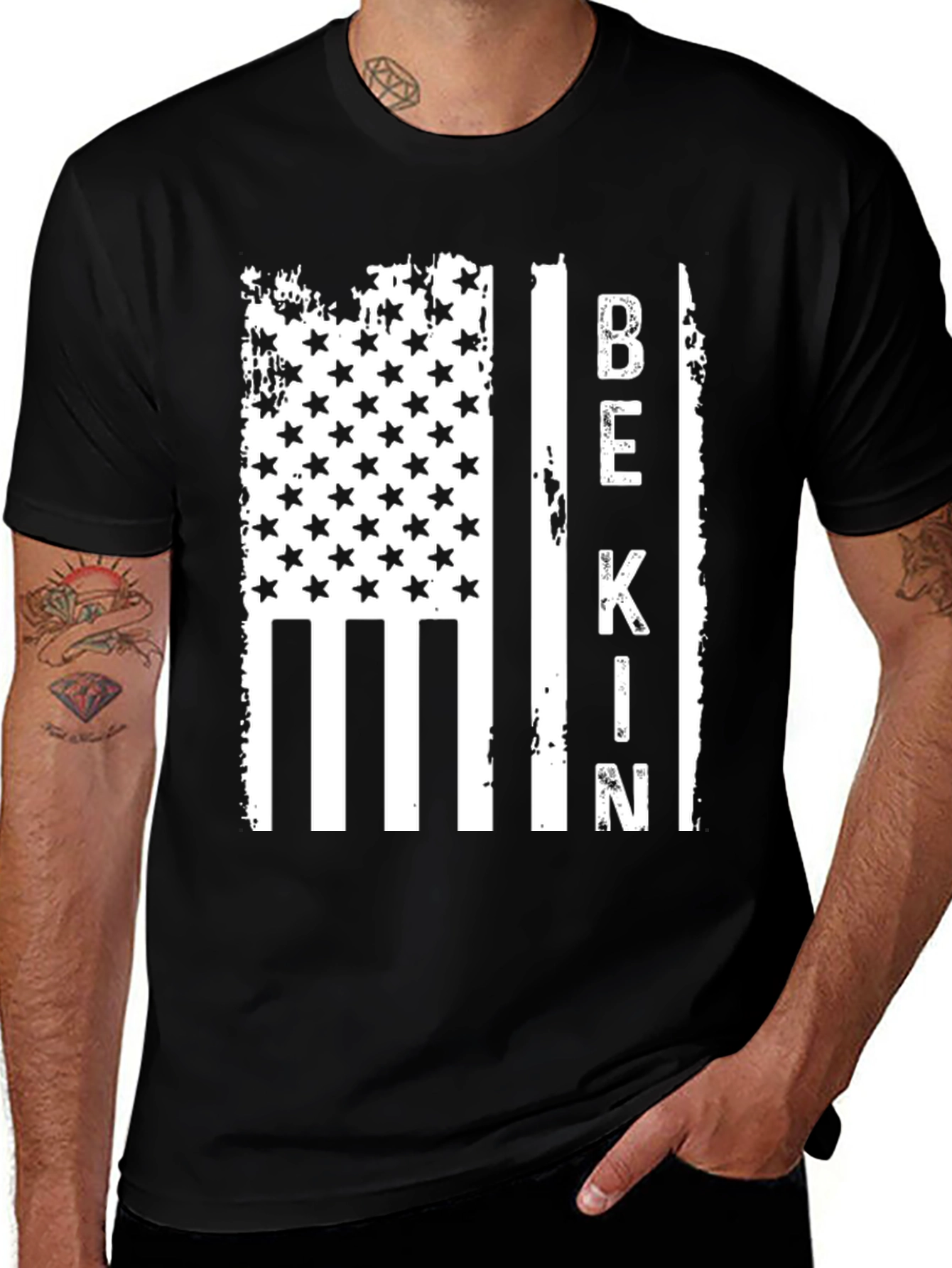 Variant 25 of Bekin American Flag Graphic T-Shirt