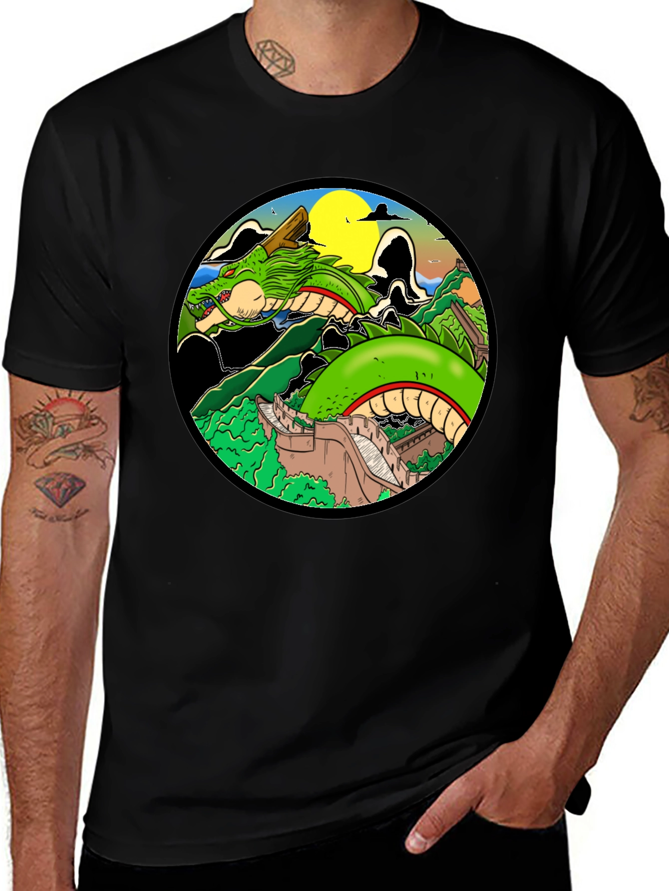 Shenron Dragon Great Wall T-Shirt