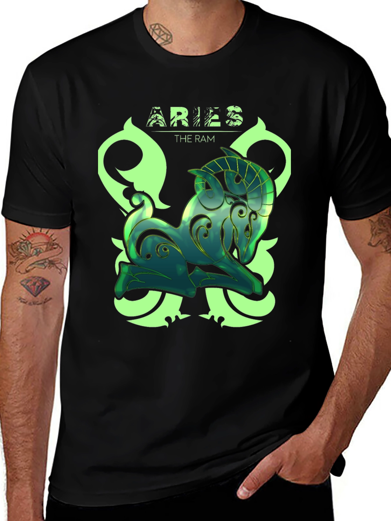 Variant 22 of Aries The Ram Zodiac Graphic T-Shirt