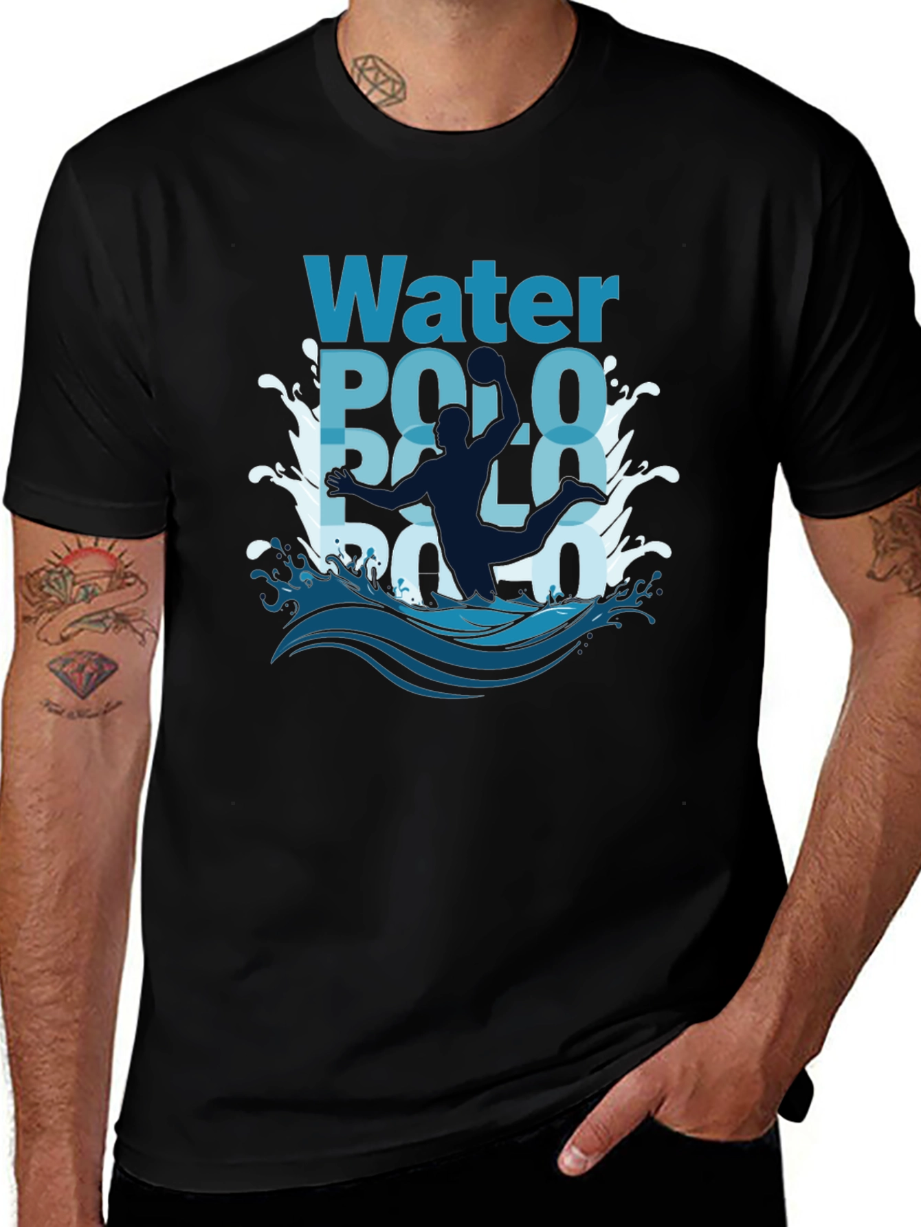 Variant 15 of Water Polo T-Shirt - Athlete Graphic Tee