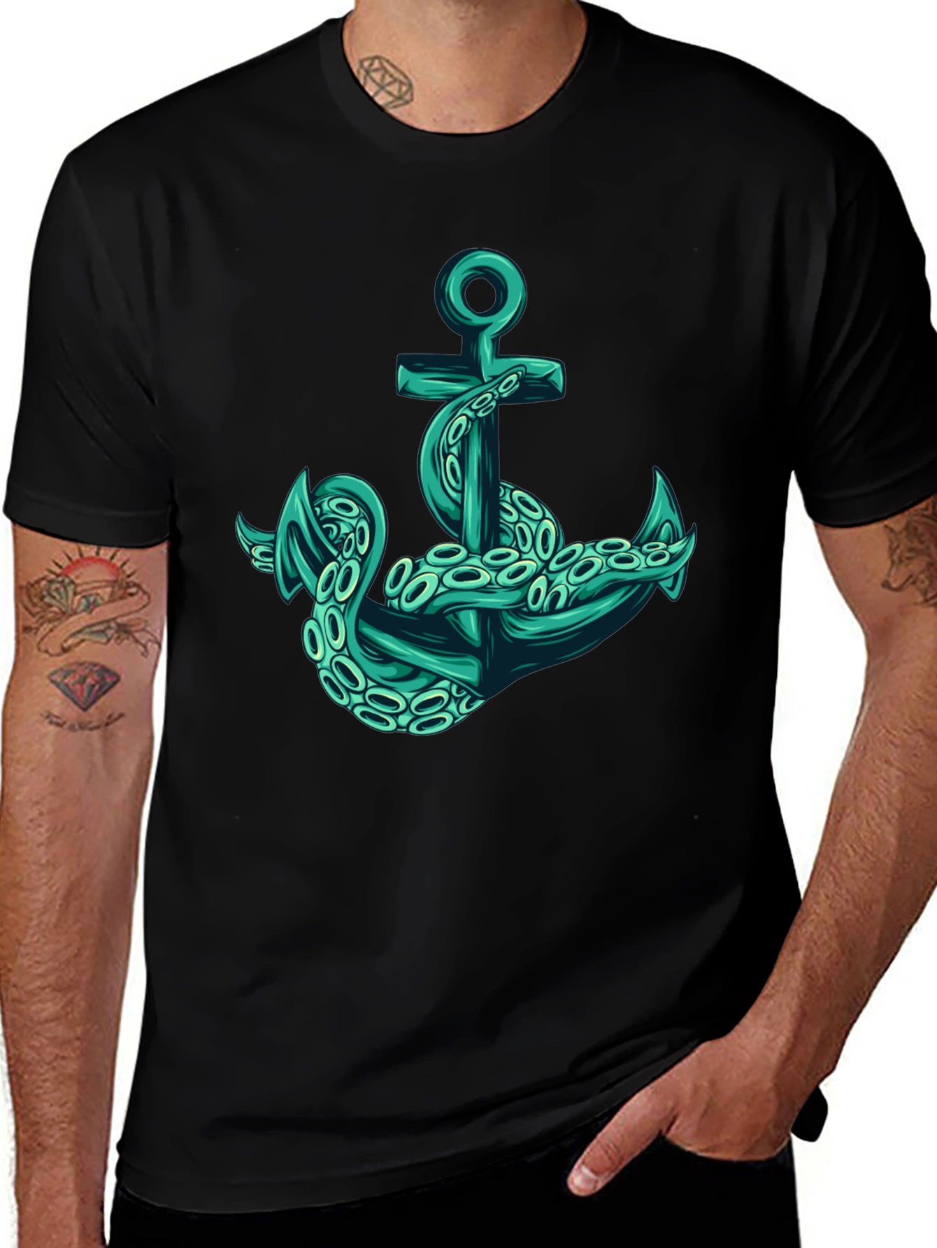 Variant 27 of Octopus Anchor Graphic T-Shirt
