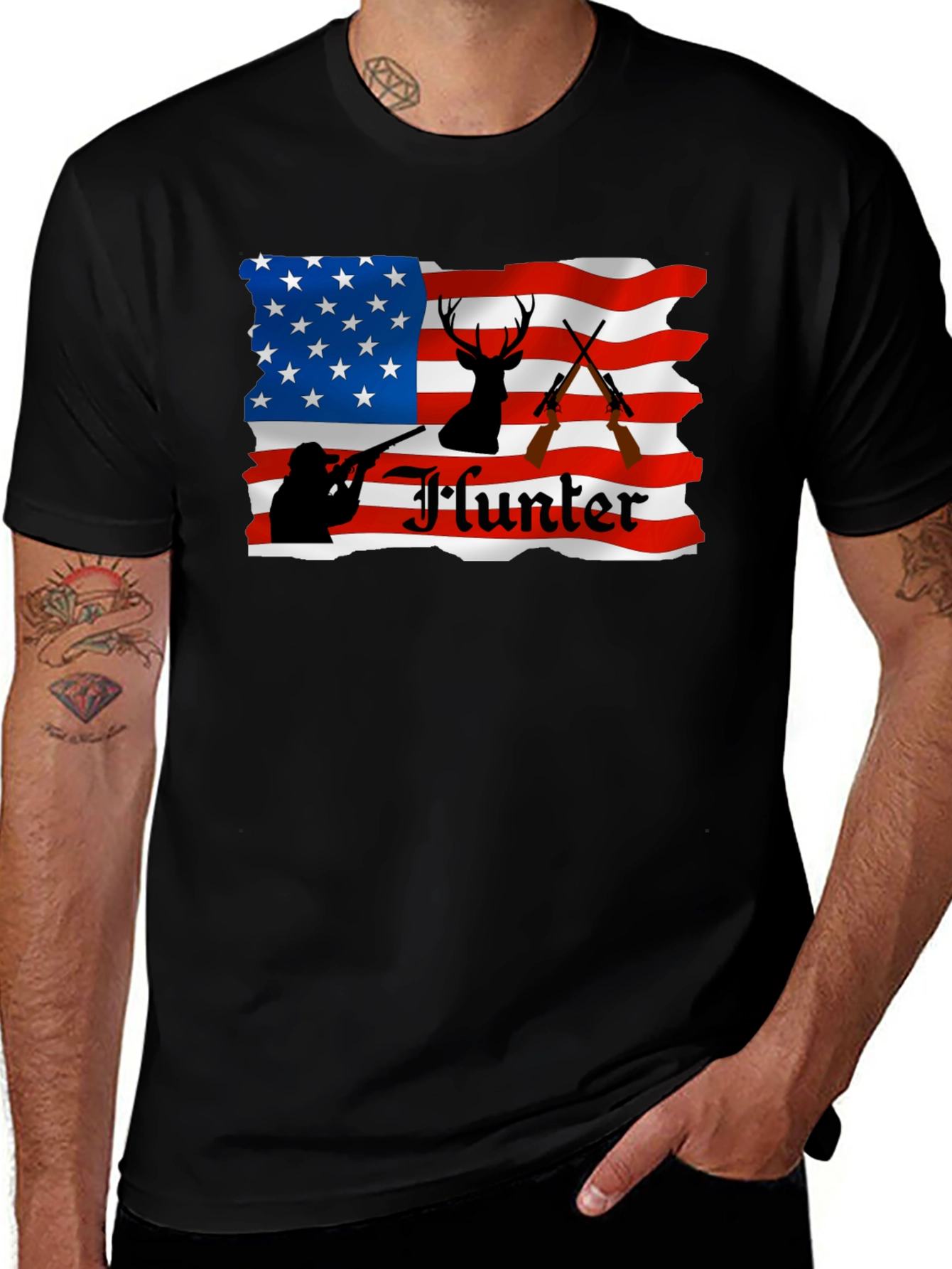 Variant 7 of Hunter Patriotic T-Shirt