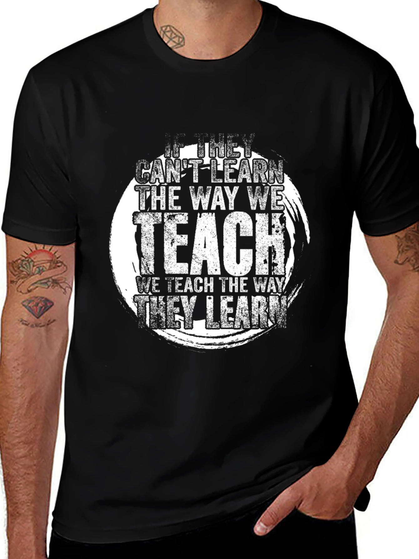 Variant 14 of If They Can't Learn Motivational T-Shirt