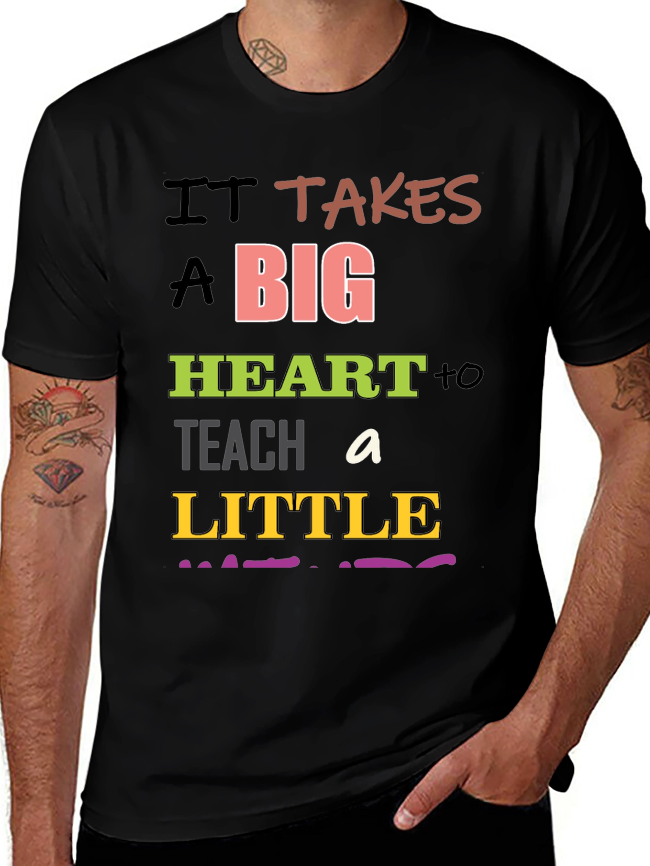 Variant 6 of Teacher Heart Graphic Tee