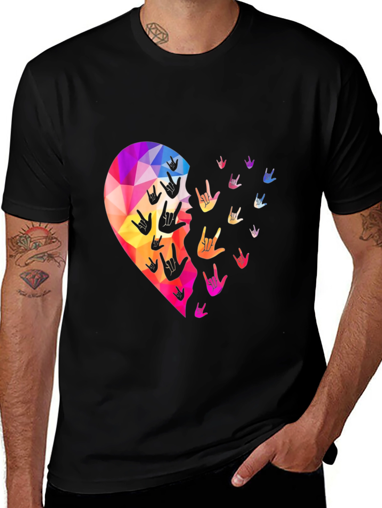 Love Sign Language Heart T-Shirt