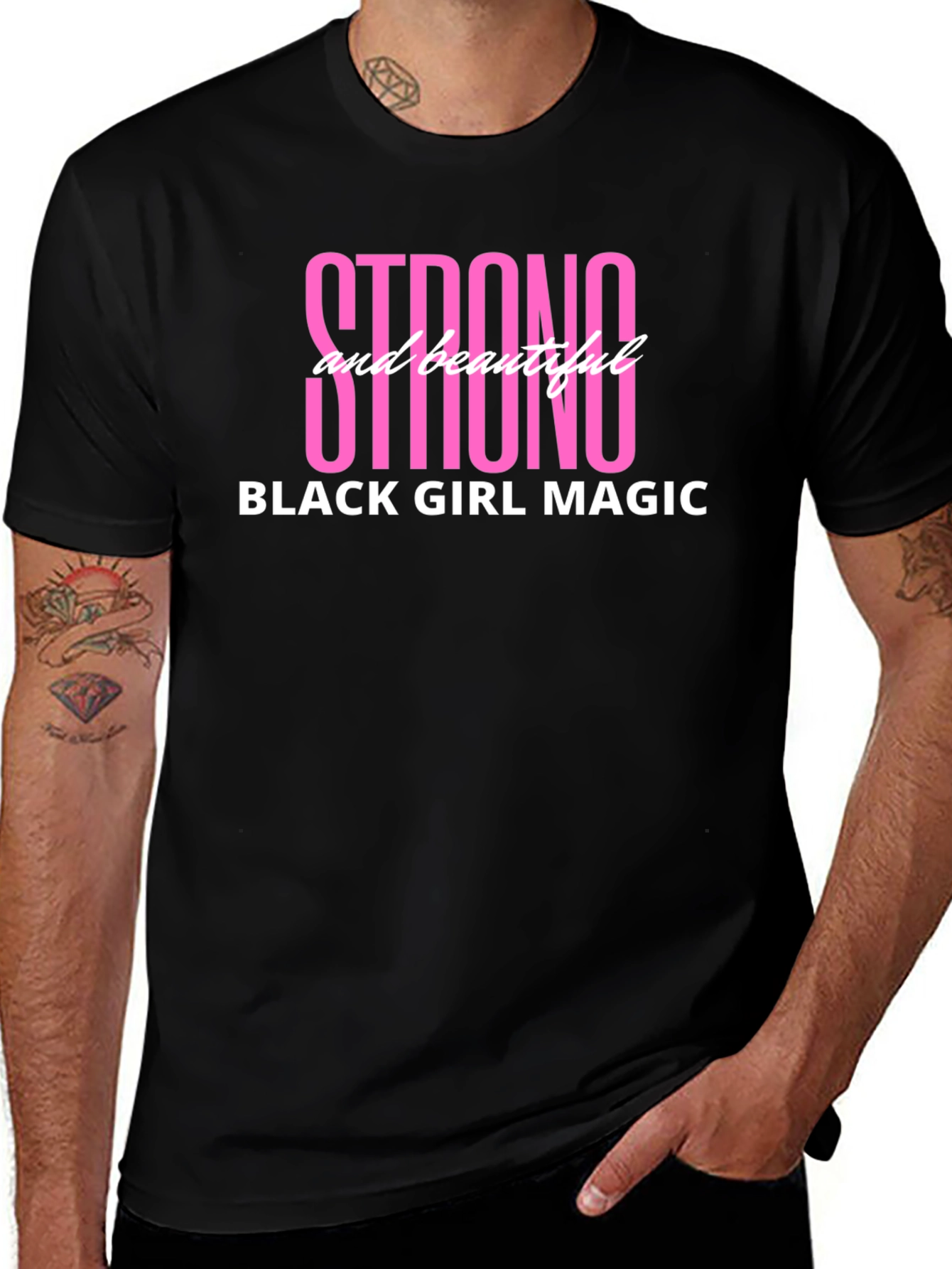 Variant 10 of Strong & Beautiful Black Girl Magic Graphic Tee