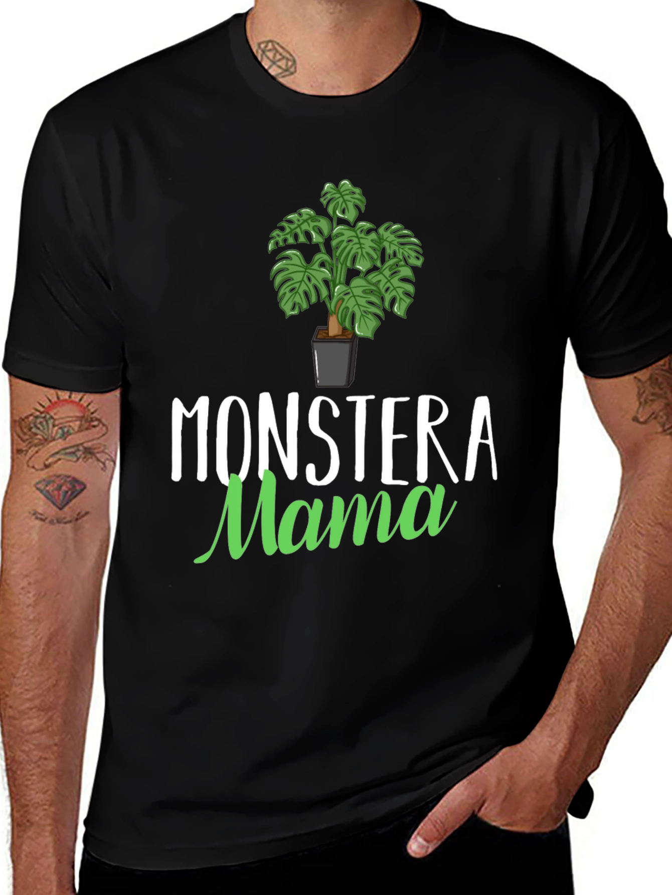 Monstera Mama Graphic Tee - Plant Lover Shirt