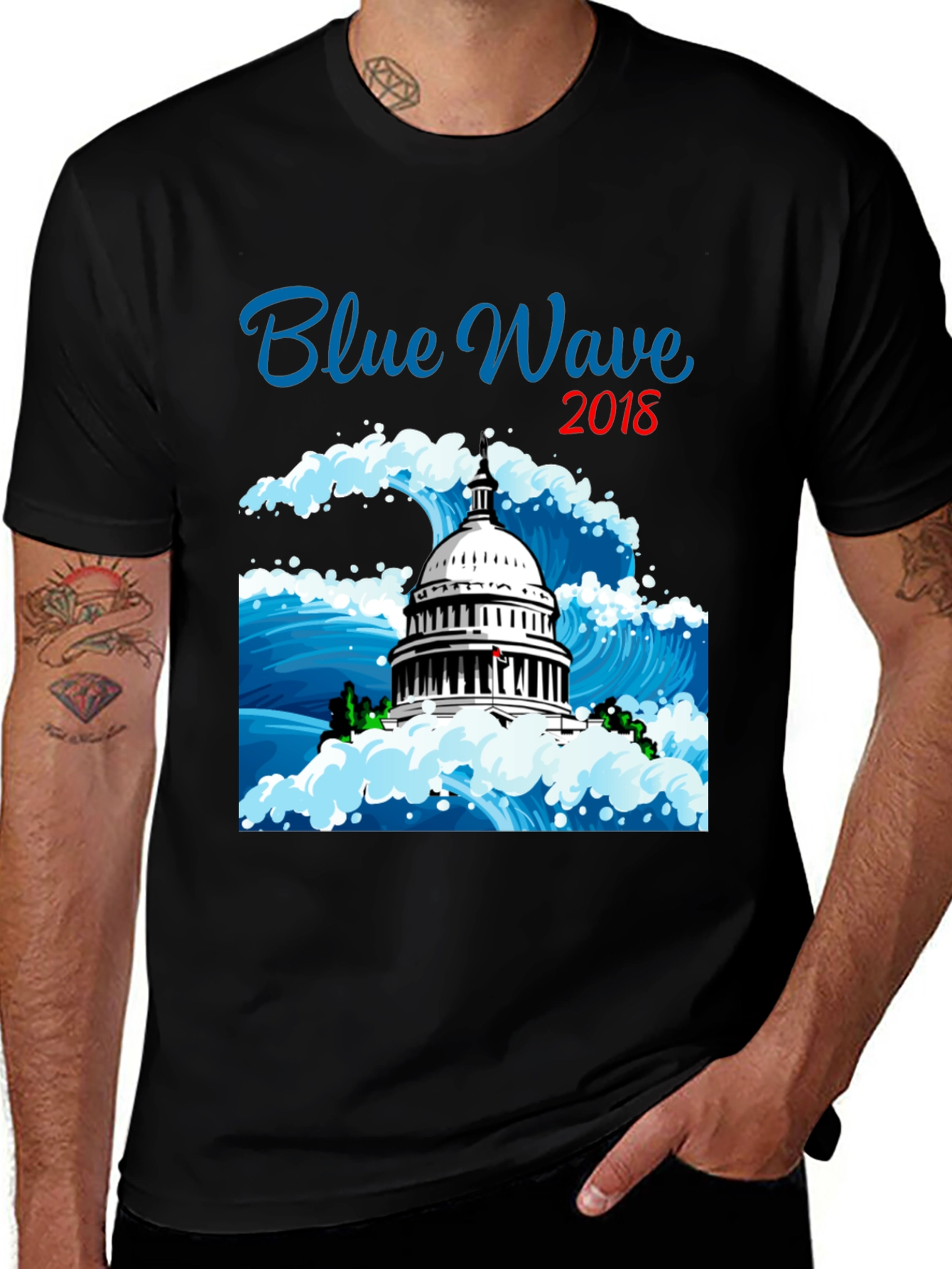 Blue Wave 2018 Graphic T-Shirt