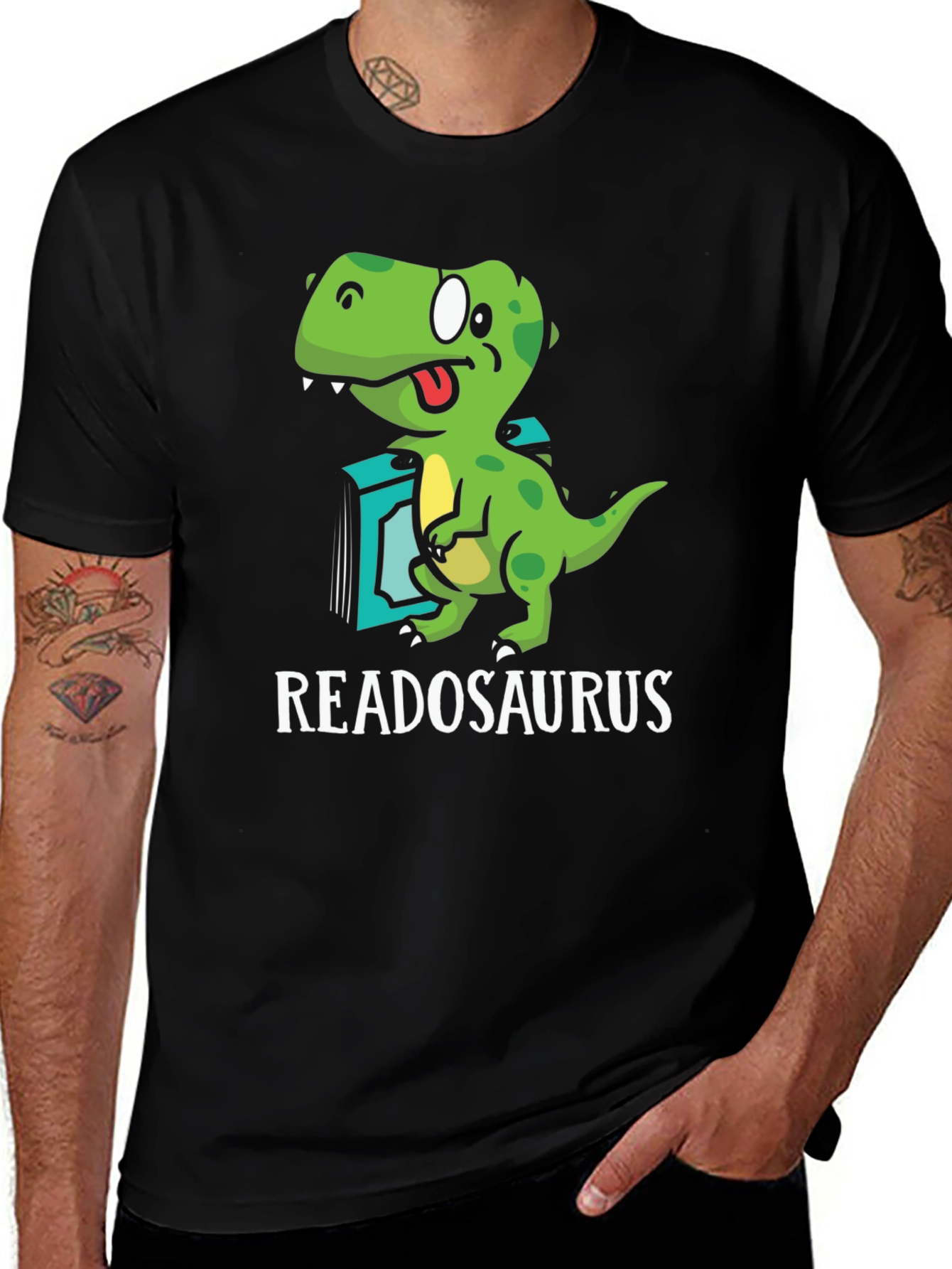 Readosaurus T-Shirt - Dinosaur Book Lover Tee