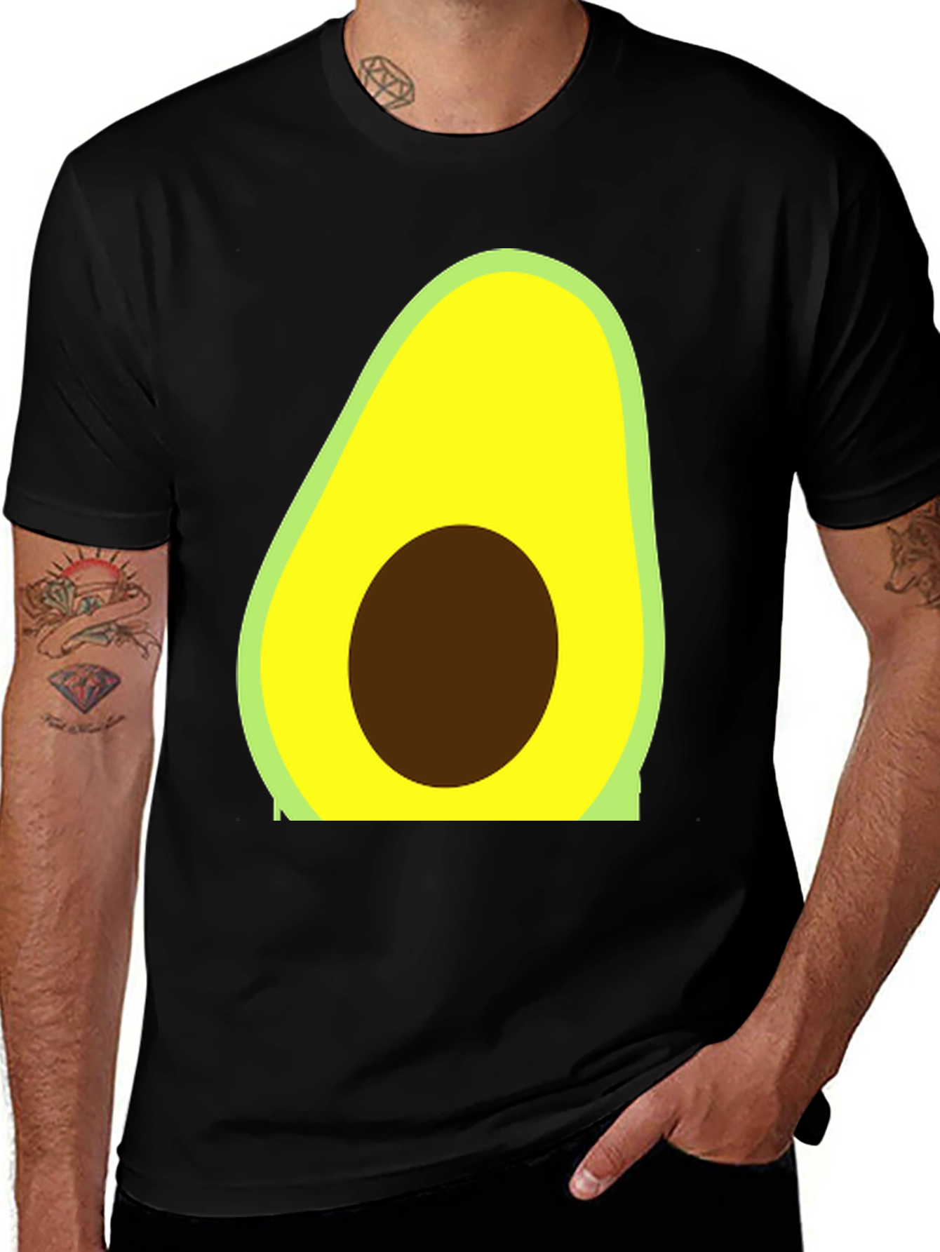 Variant 11 of Avocado Graphic Tee - Trendy Casual Style