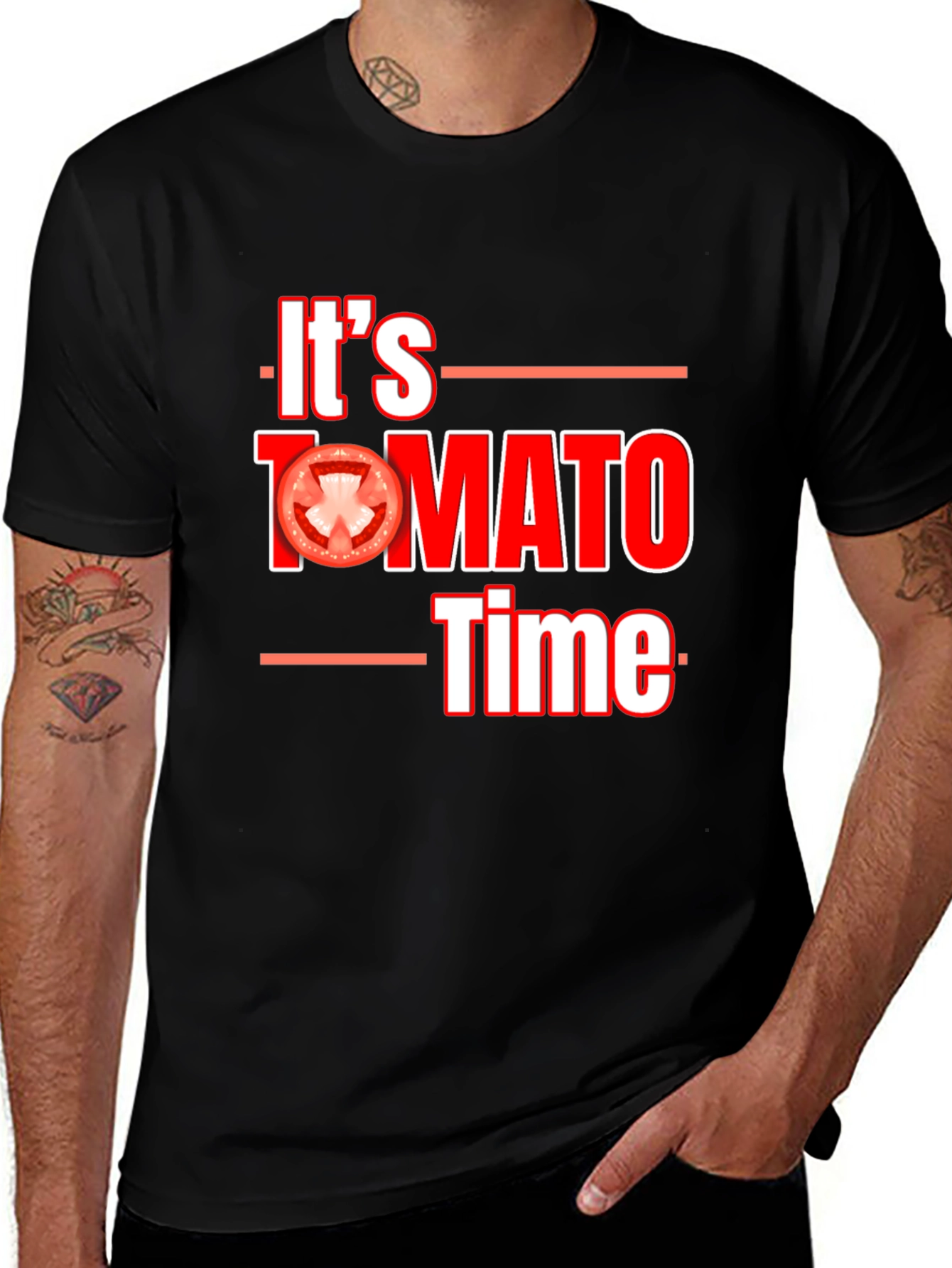 Variant 3 of It's Tomato Time T-Shirt - Foodie Humor