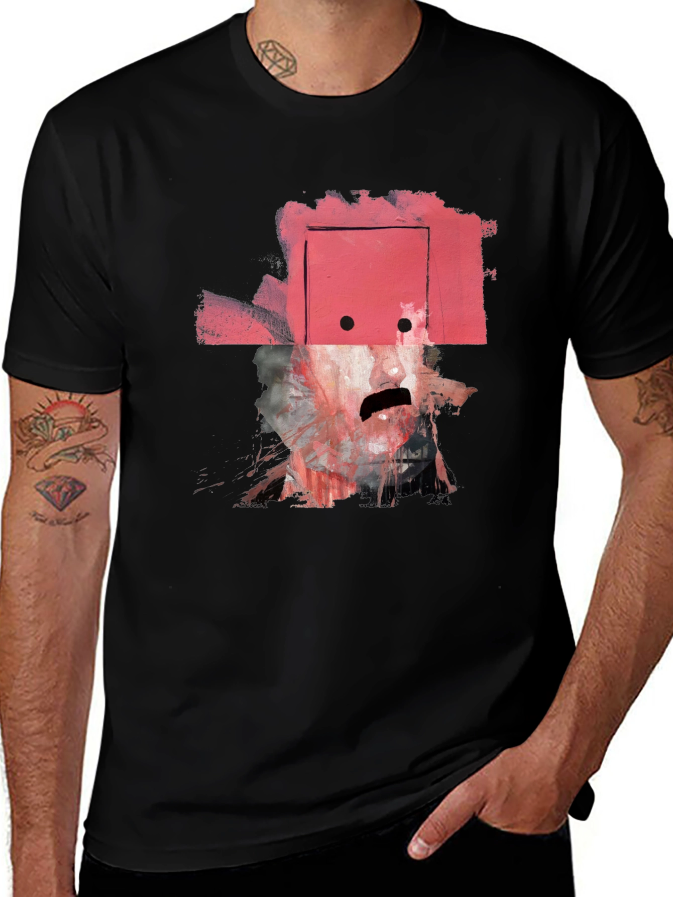 Variant 9 of Abstract Art Graphic Tee - Modern Style