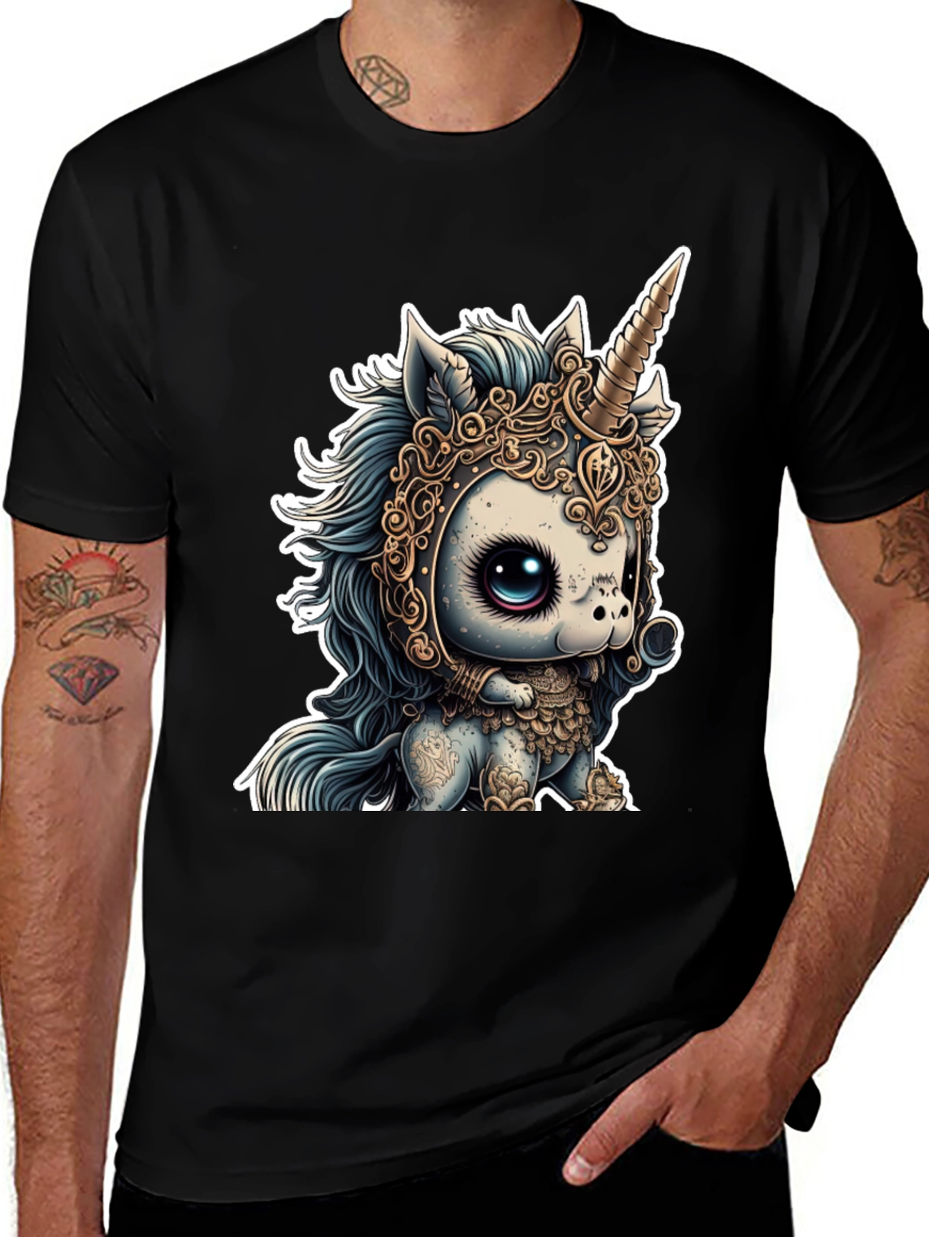 Variant 18 of Unicorn Graphic Tee - Fantasy Style Shirt