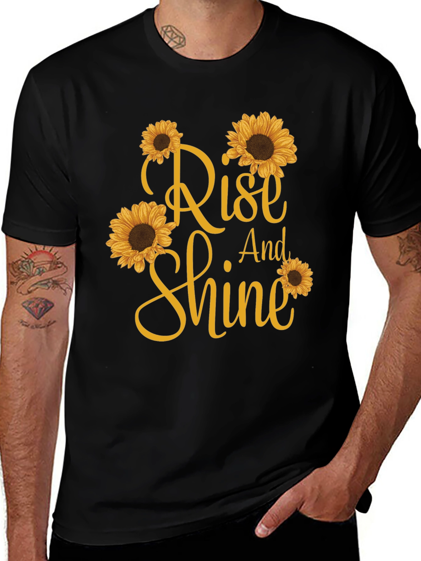 Variant 29 of Rise and Shine Sunflower Graphic T-Shirt