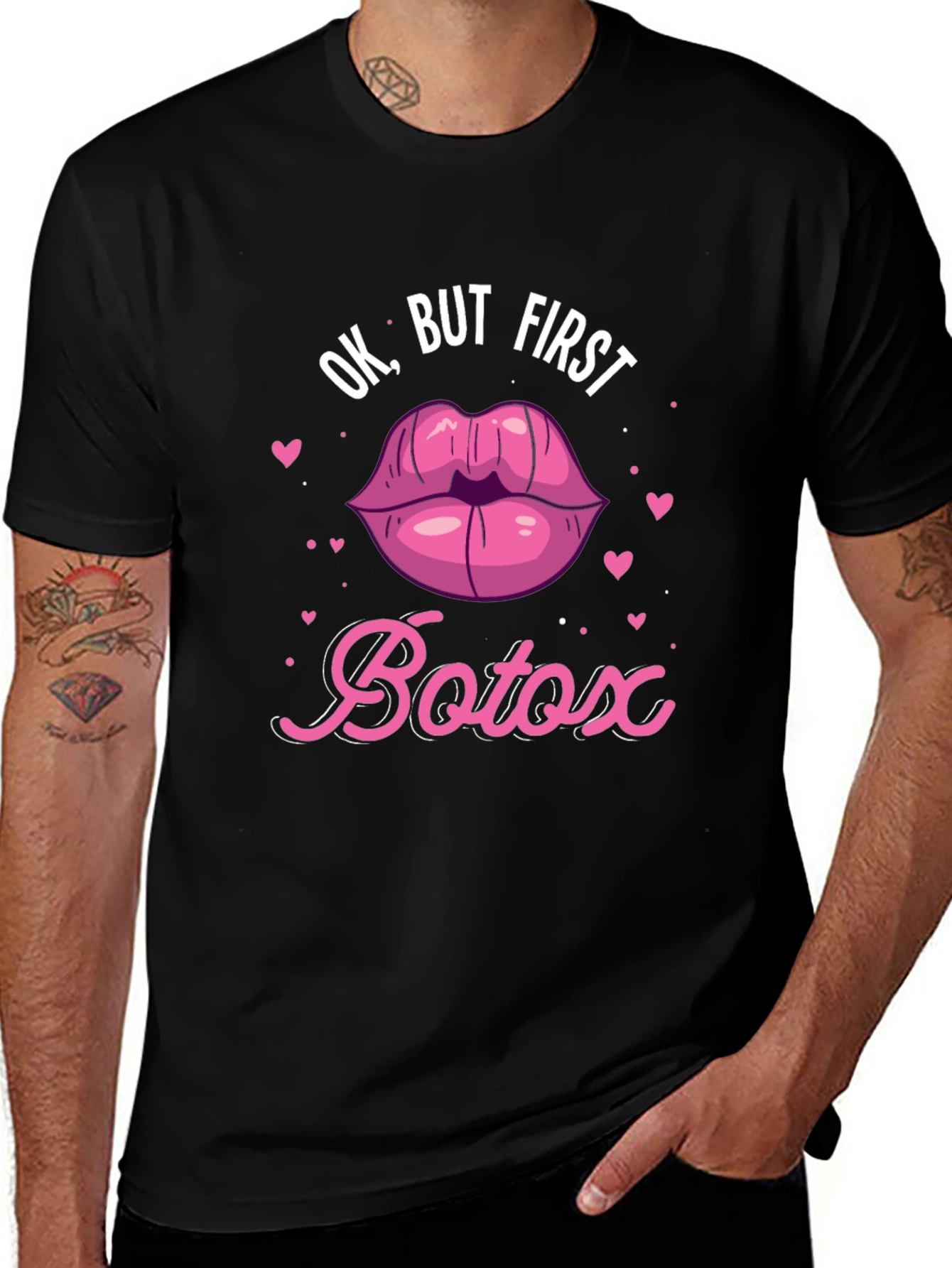 Ok, But First Botox T-Shirt - Funny Graphic Tee