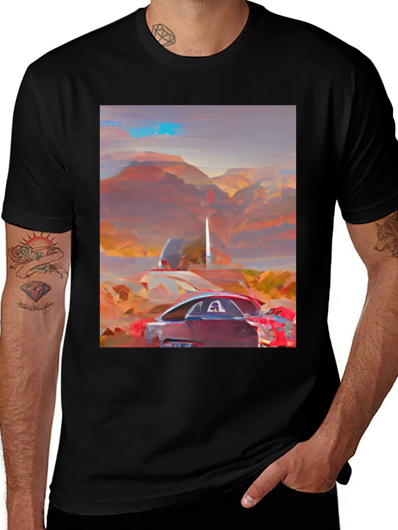 Variant 7 of Desert Road Trip Graphic Tee