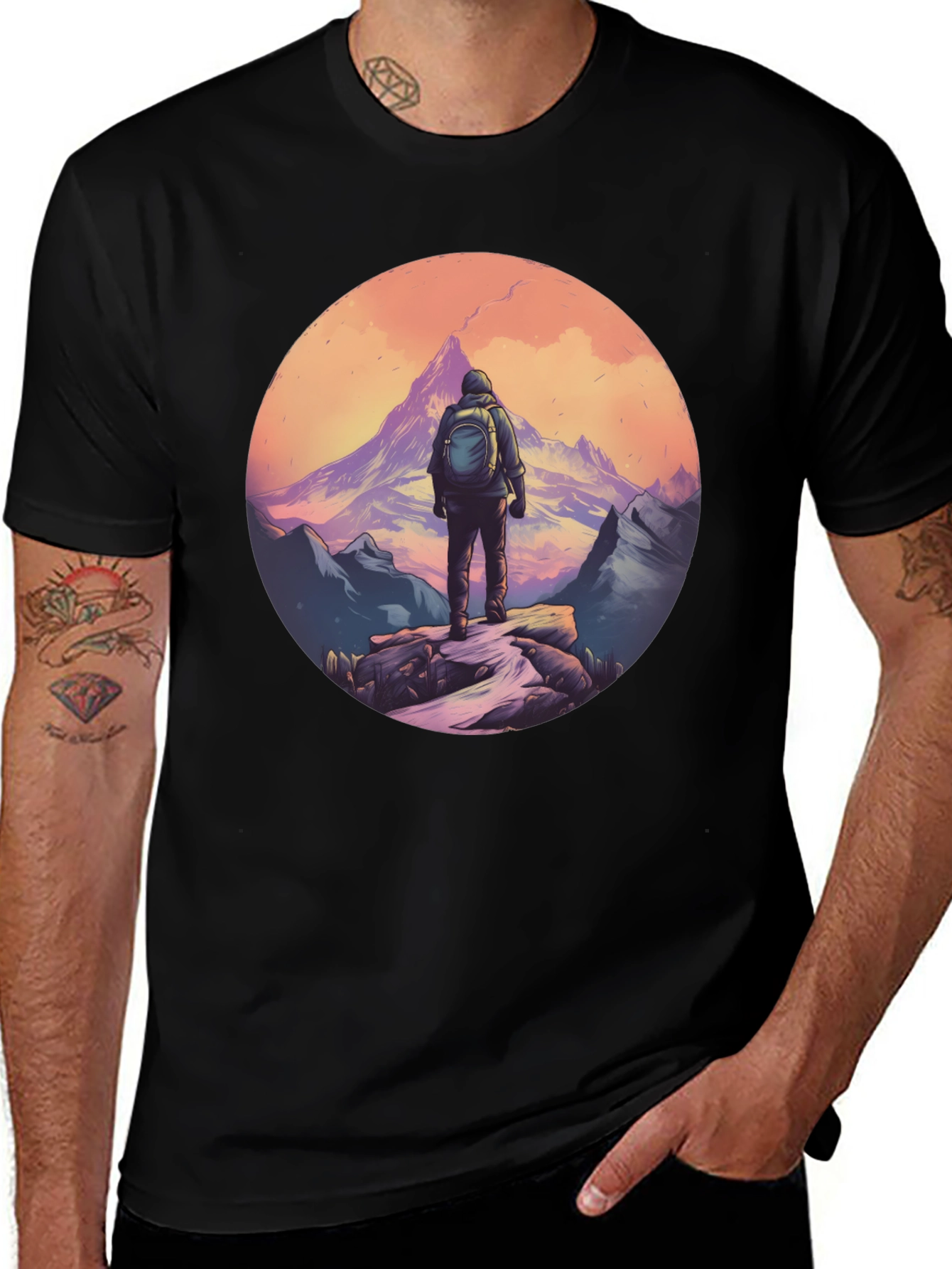 Variant 21 of Mountain Hiker Graphic Tee - Adventure Awaits!