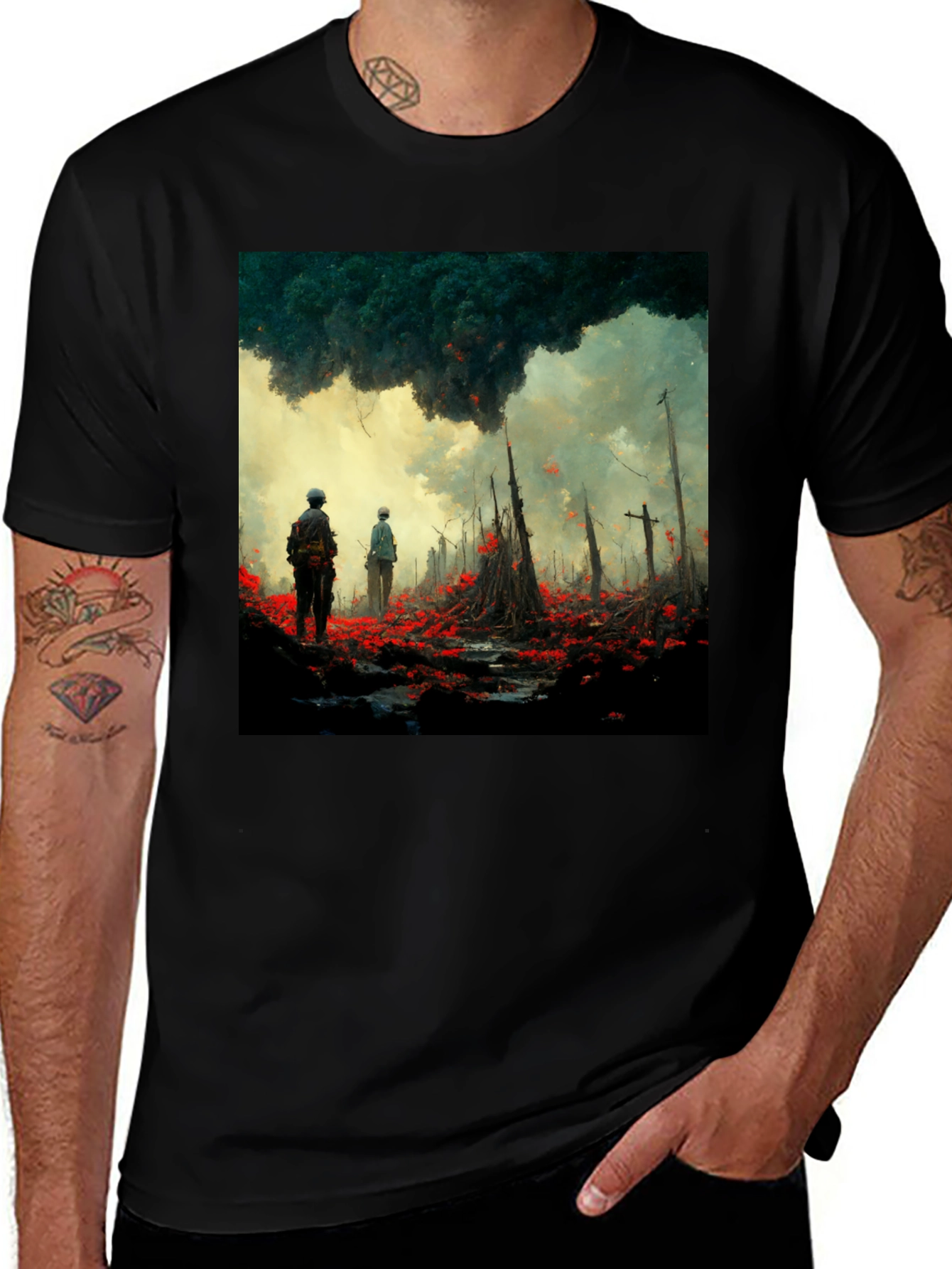 Variant 27 of Apocalyptic Landscape Graphic Tee