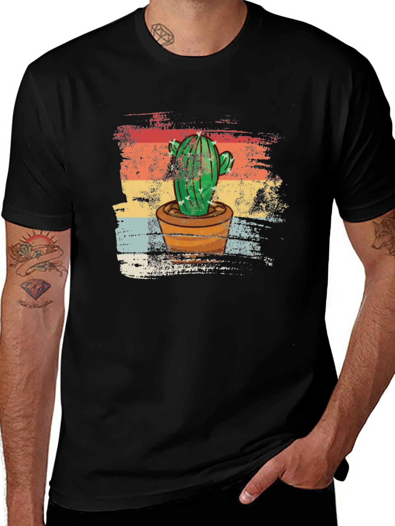 Variant 24 of Retro Cactus Graphic Tee