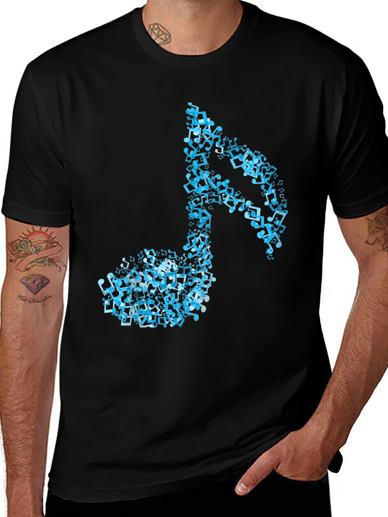 Music Note Graphic T-Shirt