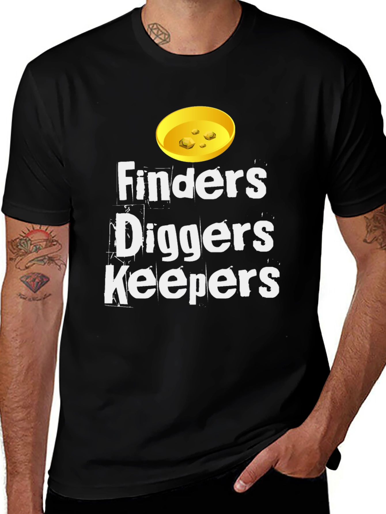 Finders Diggers Keepers T-Shirt - Gold Prospecting Tee