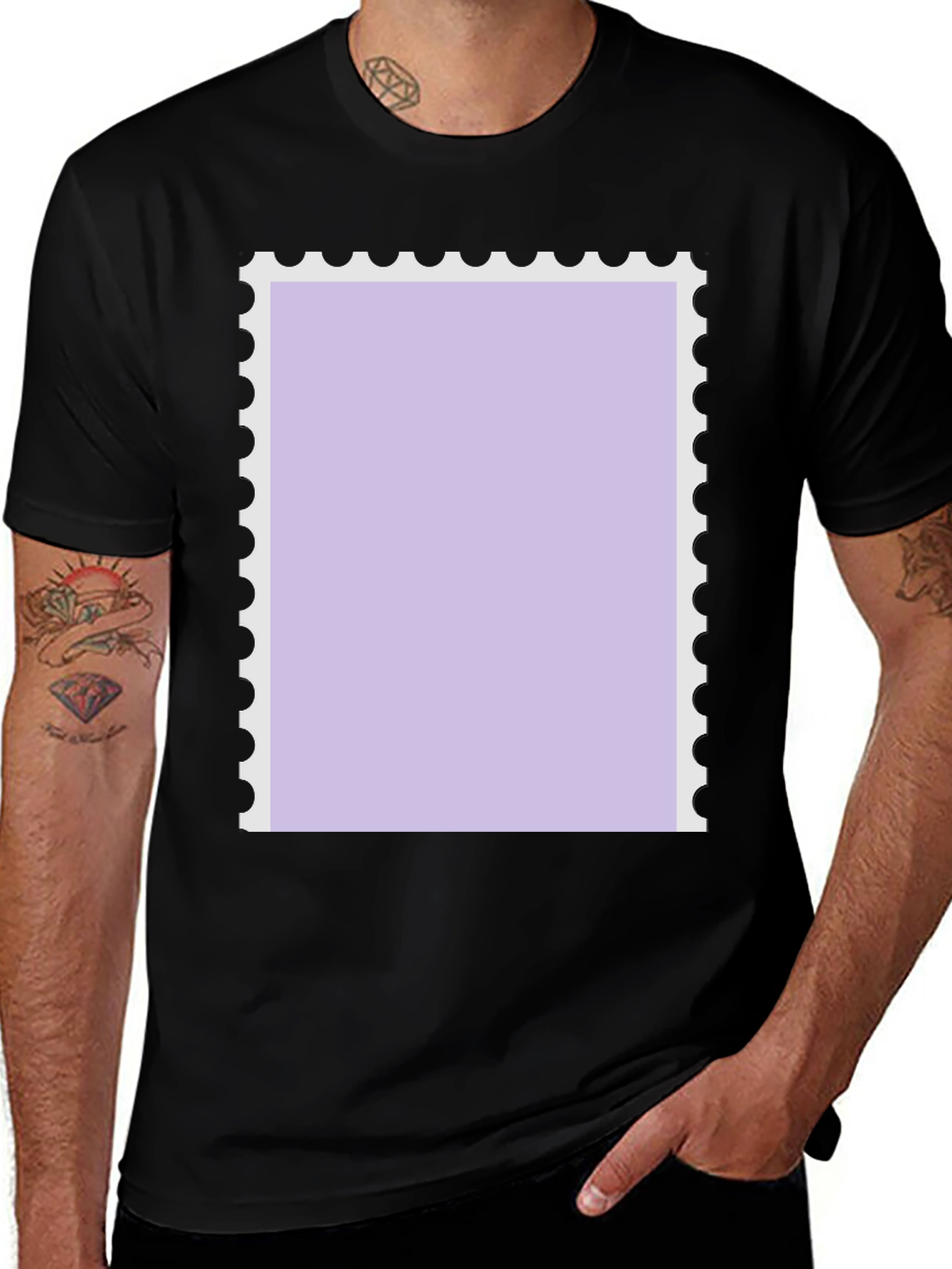Variant 2 of Novelty Stamp Graphic Tee - Unique Design