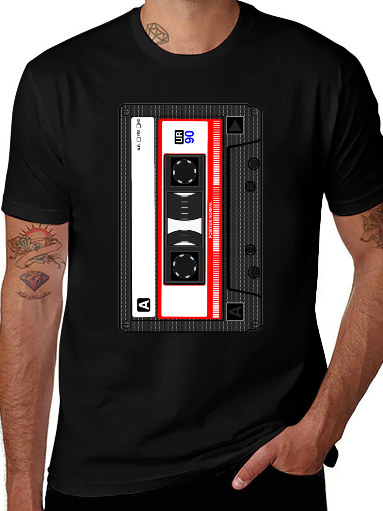 Variant 22 of Retro Mixtape Cassette Graphic Tee - Vintage Music Lover