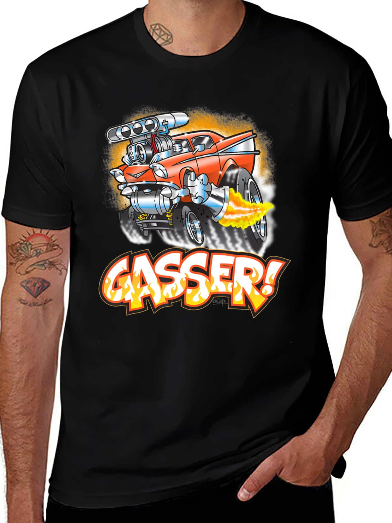 Variant 11 of Gasser Cartoon Car Graphic T-Shirt