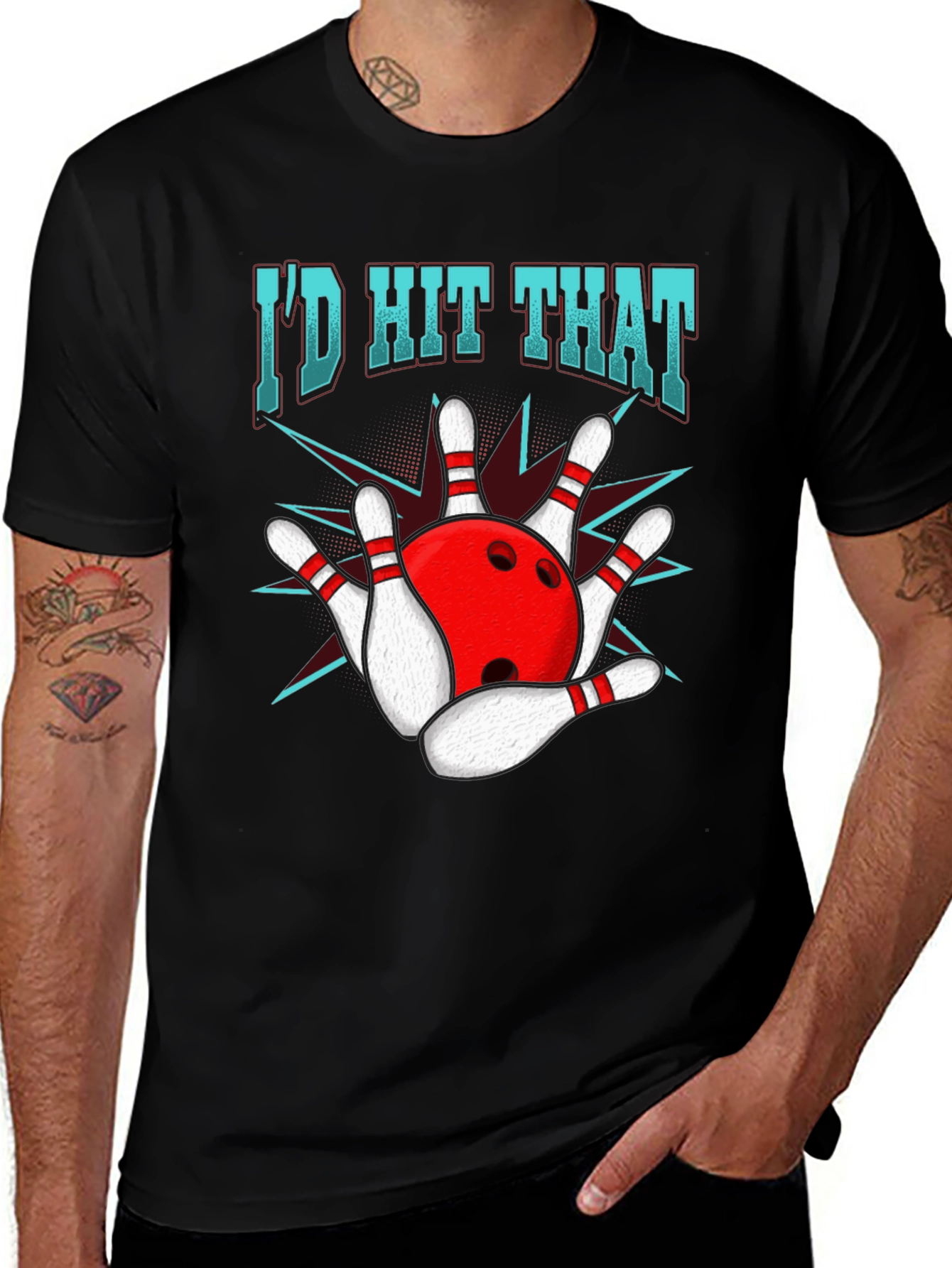 Variant 13 of I'd Hit That Bowling T-Shirt - Strike Humor