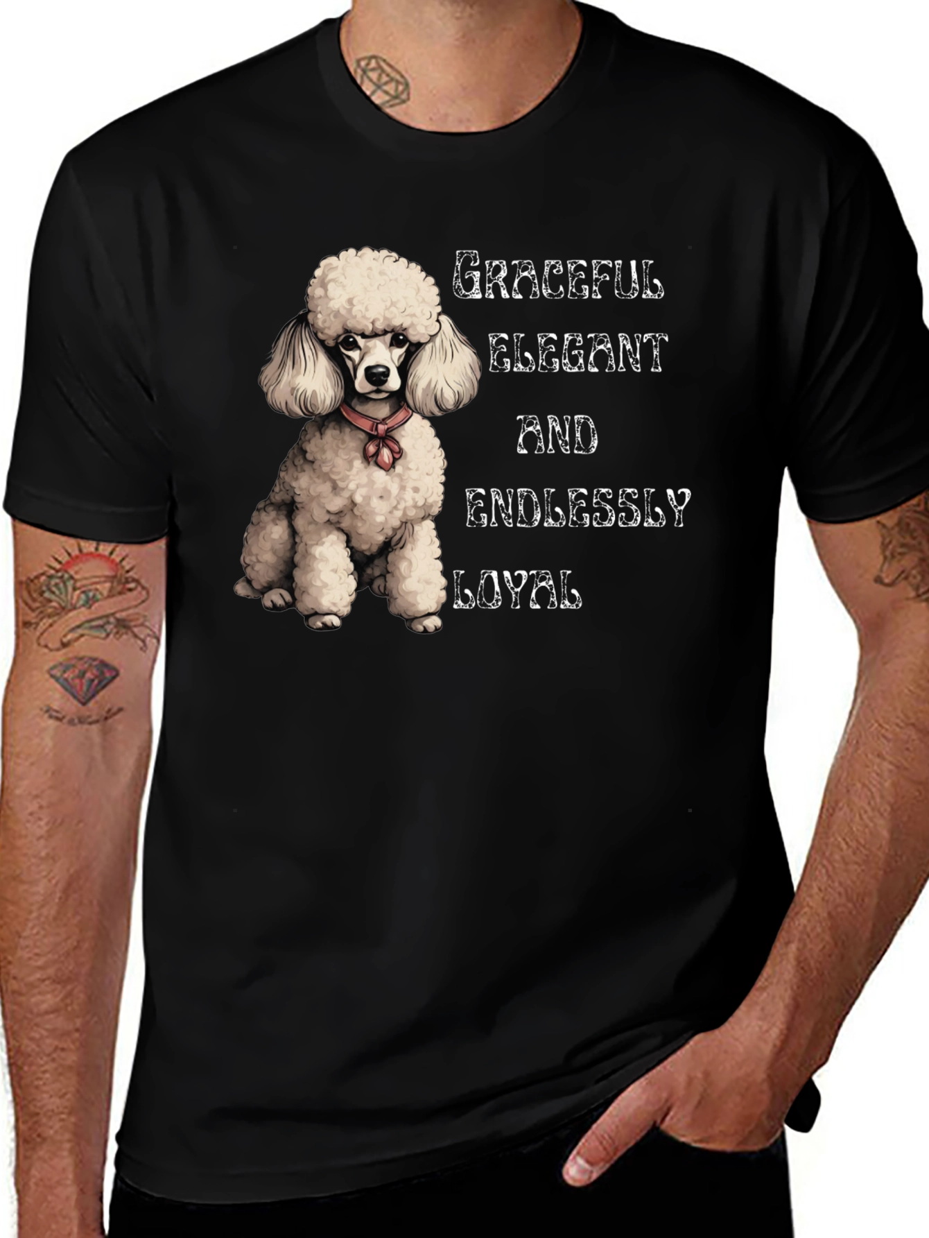 Variant 24 of Graceful Poodle Graphic Tee