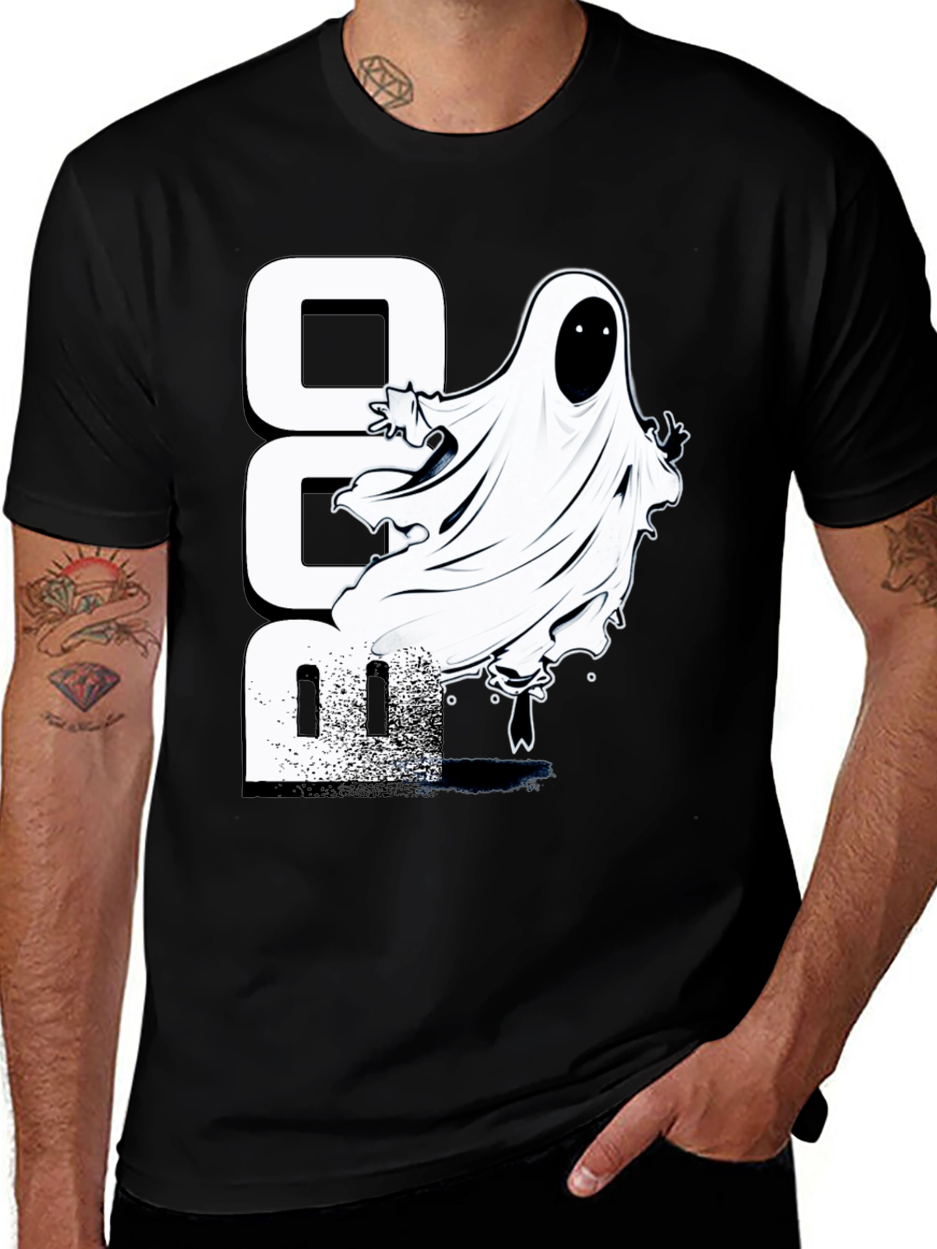 Spooky Season Boo Ghost T-Shirt - Halloween Style