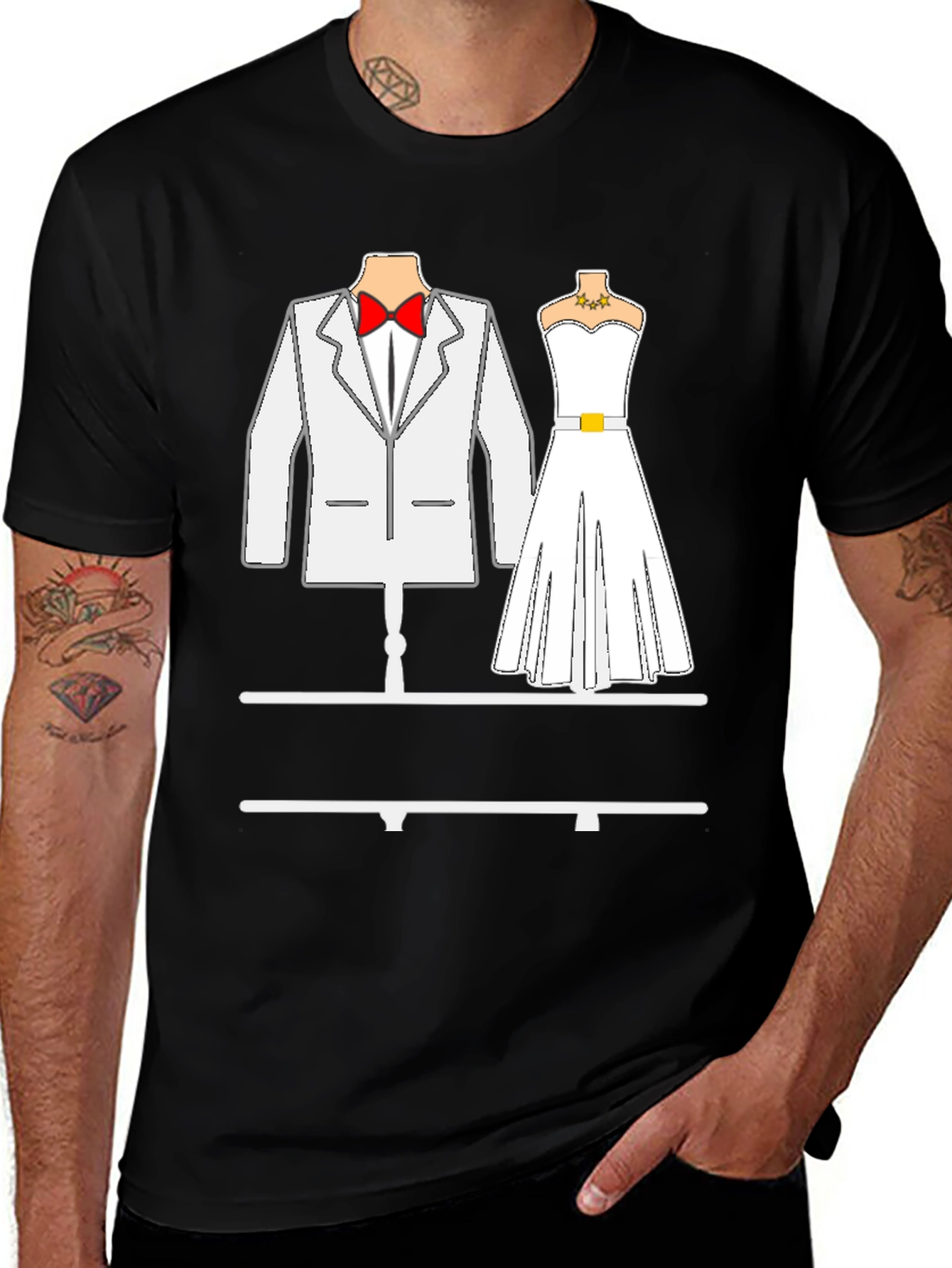 Wedding Outfit T-Shirt - His & Hers