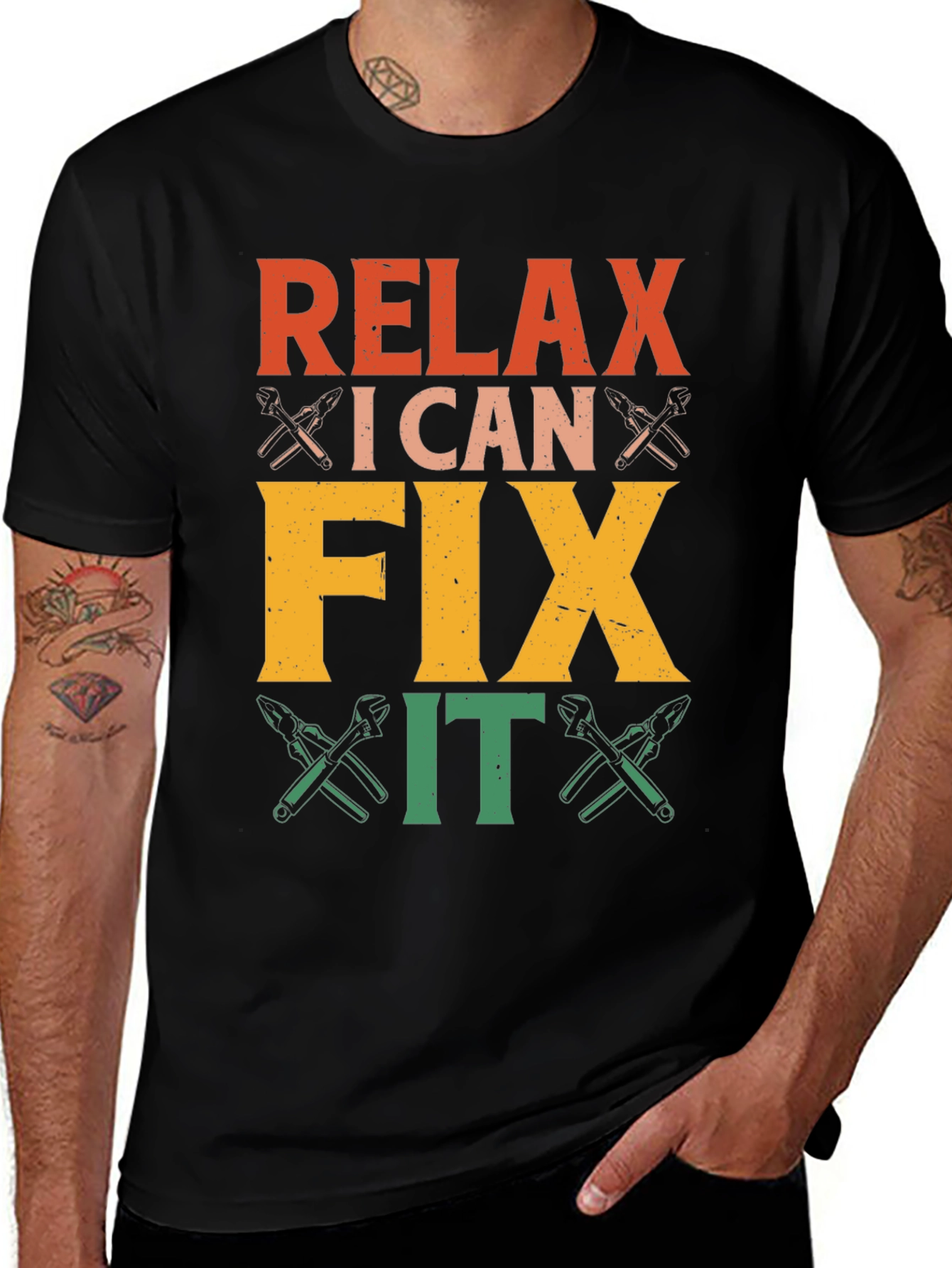 Relax I Can Fix It Graphic Tee - Handy Repair T-Shirt