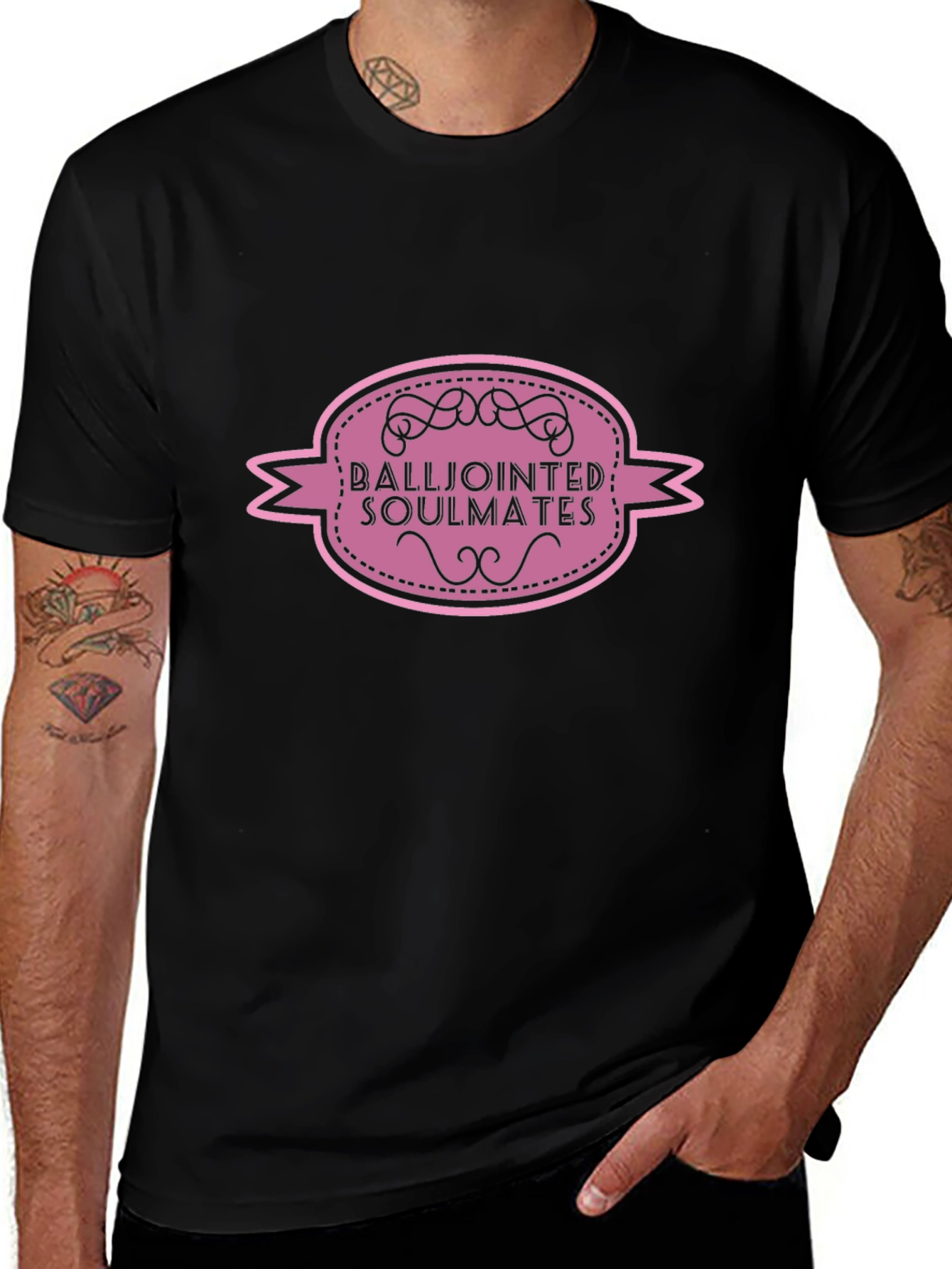 Variant 18 of Balljointed Soulmates Black Graphic Tee