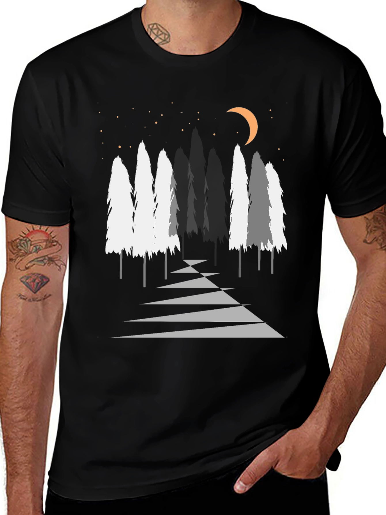 Variant 26 of Night Forest Graphic Tee