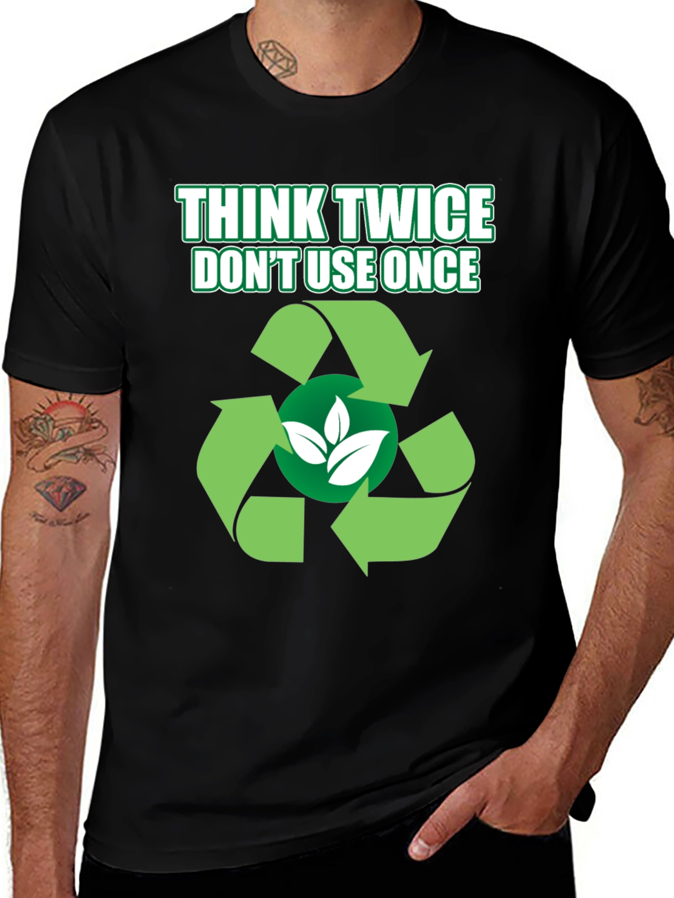 Variant 15 of Eco-Friendly Think Twice T-Shirt