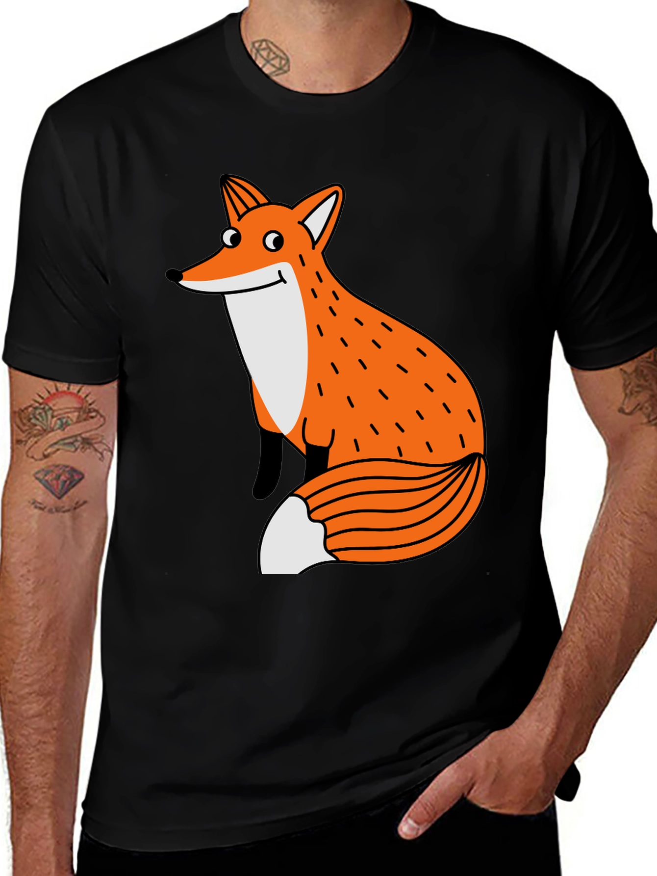 Variant 8 of Fox Graphic T-Shirt - Stylish Animal Tee