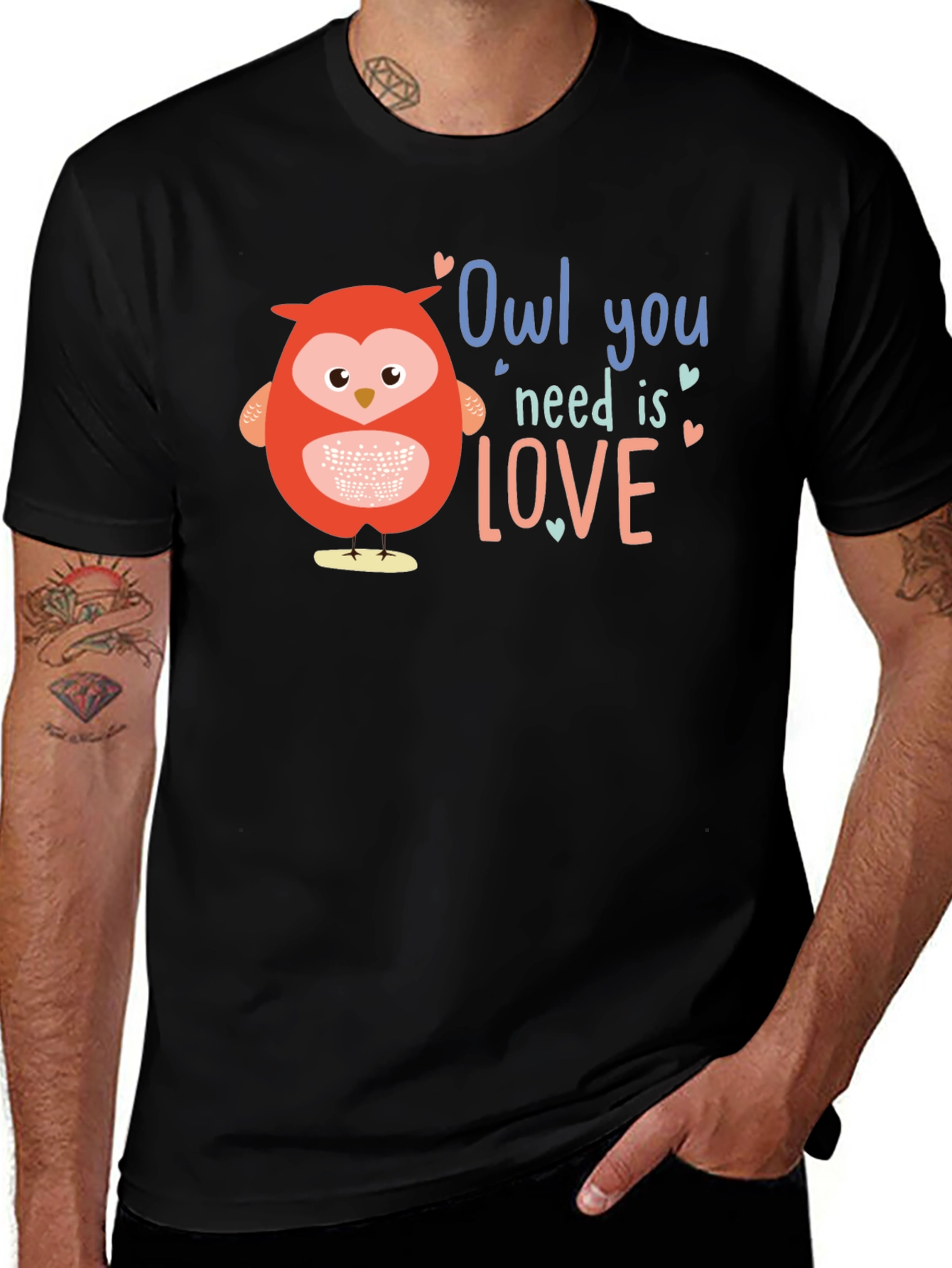 Variant 25 of Owl You Need is Love Graphic T-Shirt
