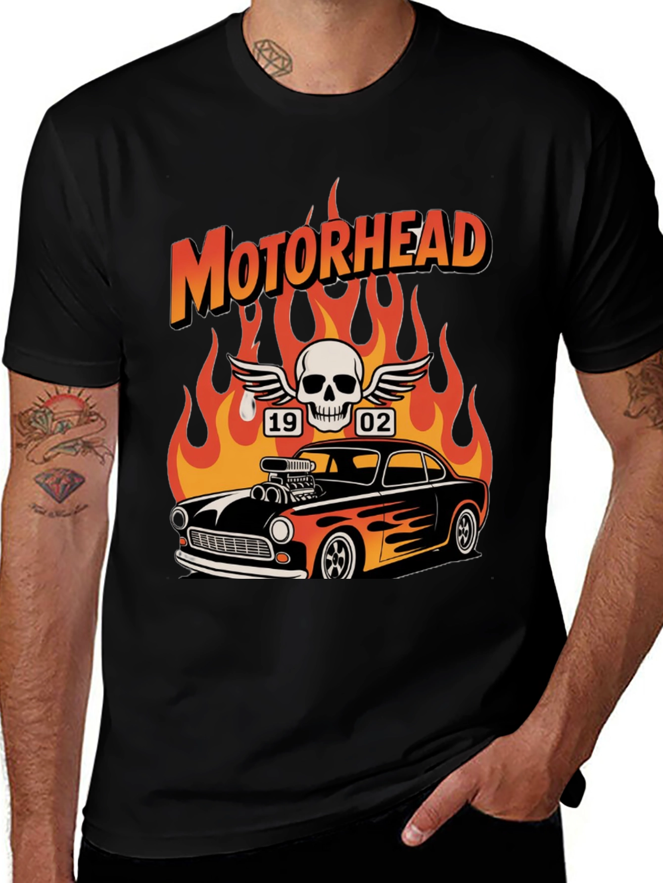 Motorhead Flame Car T-Shirt